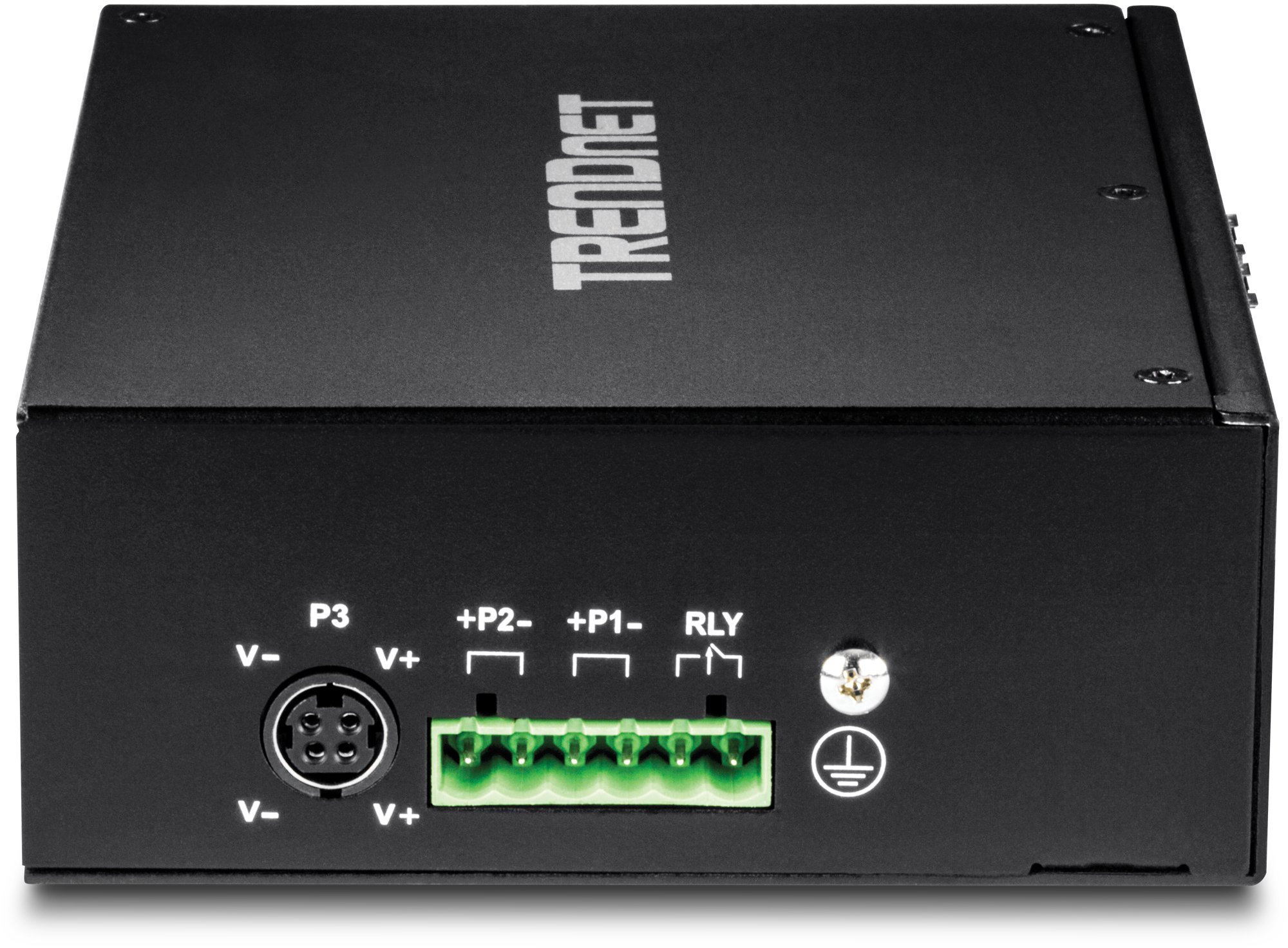 TRENDnet TI-PG102 10-Port Industrial Gigabit PoE+ Switch | 8 PoE+ Ports, 2 SFP Slots, 240W Power Budget | DIN-Rail Mount, VLAN, QoS, IP30 Rating | Perfect for Factory Automation & Surveillance Networks (Renewed)