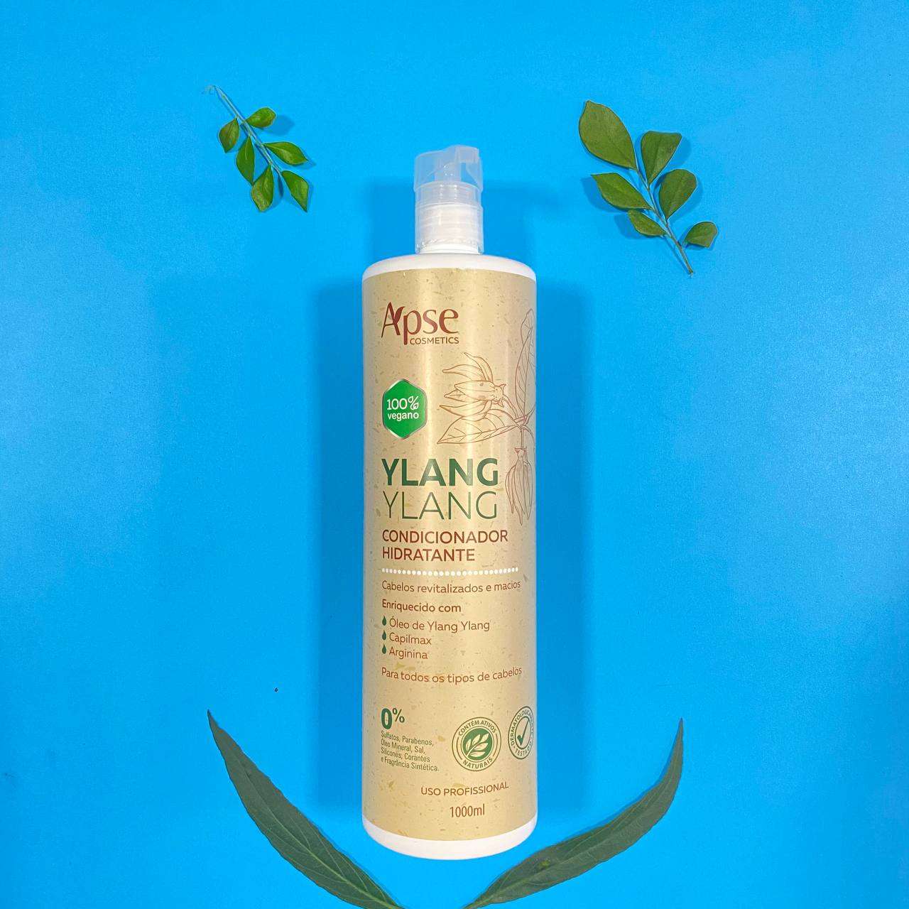 Apse Cosmetics Moisturizing Hair Conditioner with Ylang Ylang - 33.8 fl oz for Dry, Damaged Hair - Deep Hydration & Nourishment for Soft, Shiny Hair - Perfect for Daily Use & Salon-Quality Results