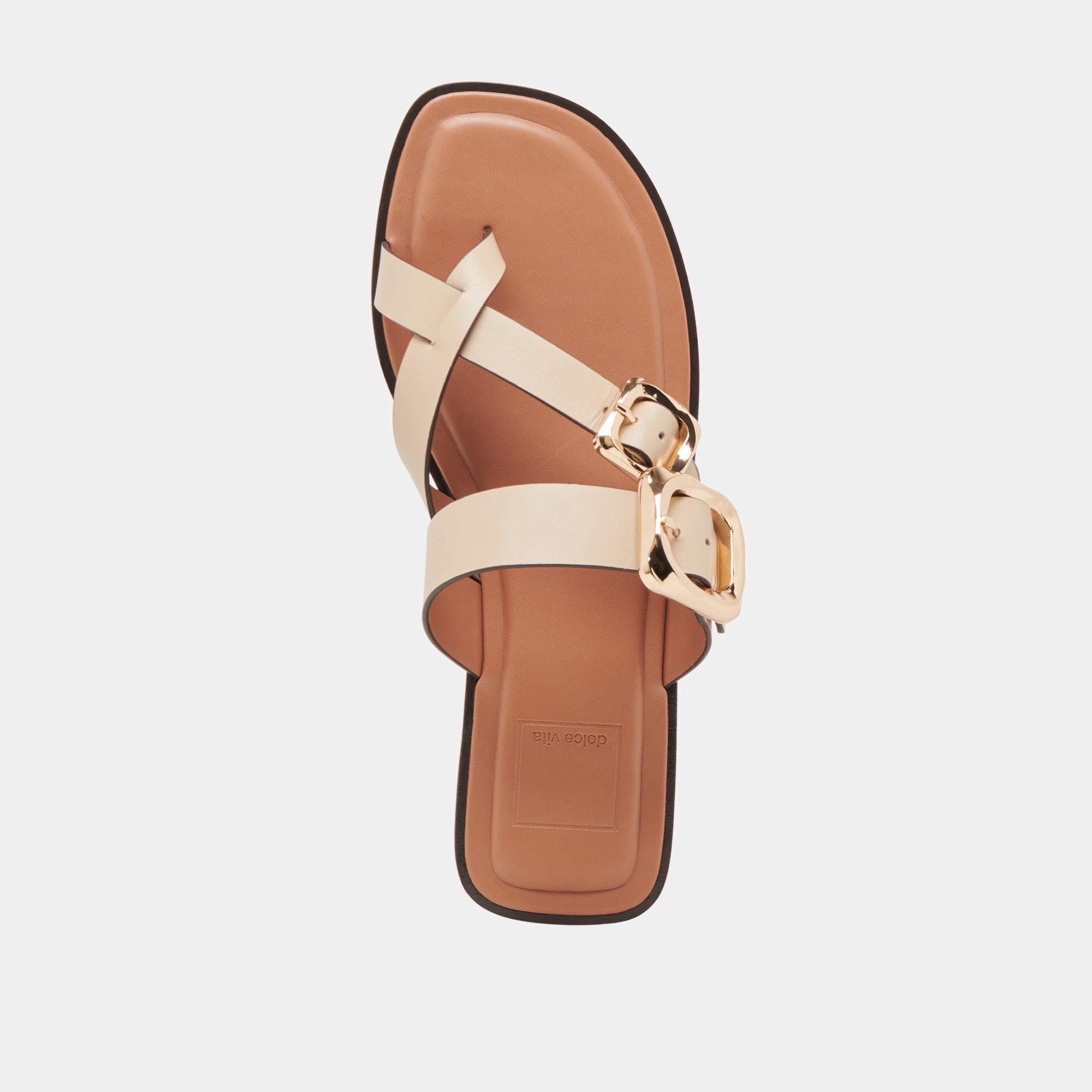 Shore Sandals for Women - Ivory Leather Beach Sandals with Comfortable Arch Support | Perfect for Summer, Vacation, and Casual Outings
