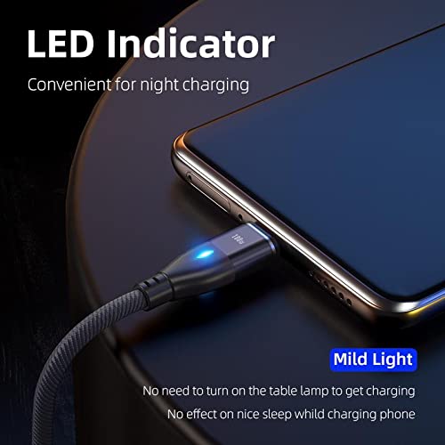 BoxWave 100W Magnetic Charging Cable - PD Fast Charge Compatible with Xiaomi Mi 11i (USB-C/Micro USB) - Perfect for Home, Office & Travel Charging - Jet Black