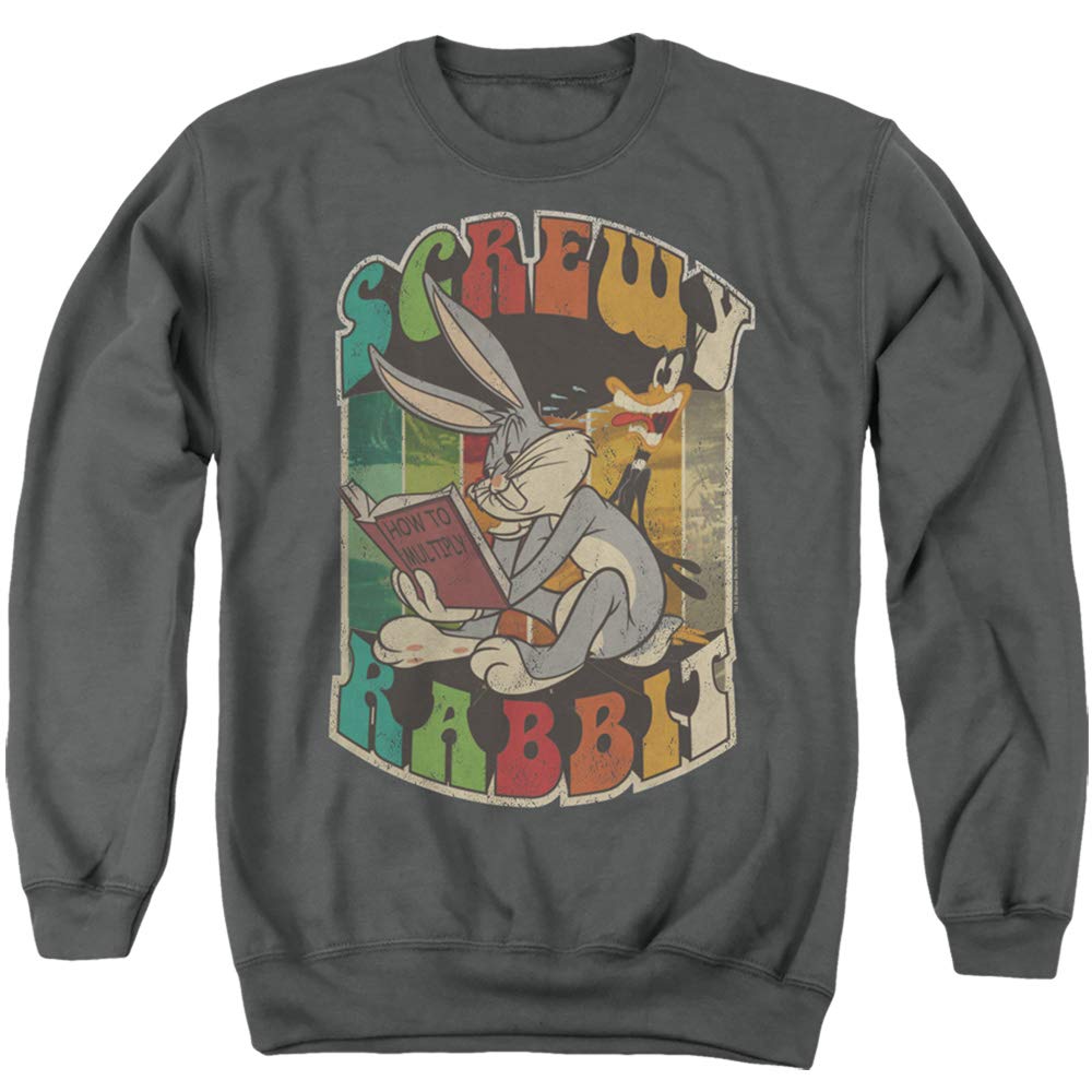 Looney Tunes Screwy Rabbit Graphic Unisex Crewneck Sweatshirt for Men & Women | Casual Wear, Gift Idea, Cartoon Lovers Apparel