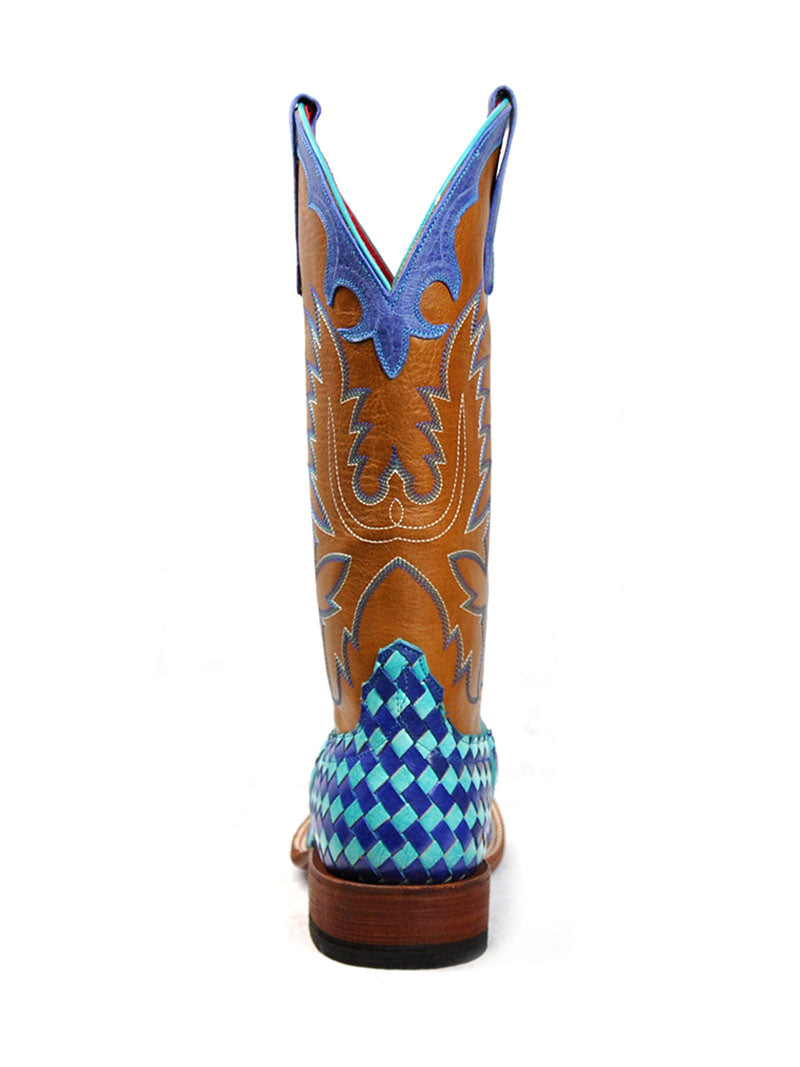 Macie Bean M9074 Women's Unbeweavable Boots in Turquoise Blue - Stylish & Comfortable Ankle Boots for Casual Outings & Date Nights