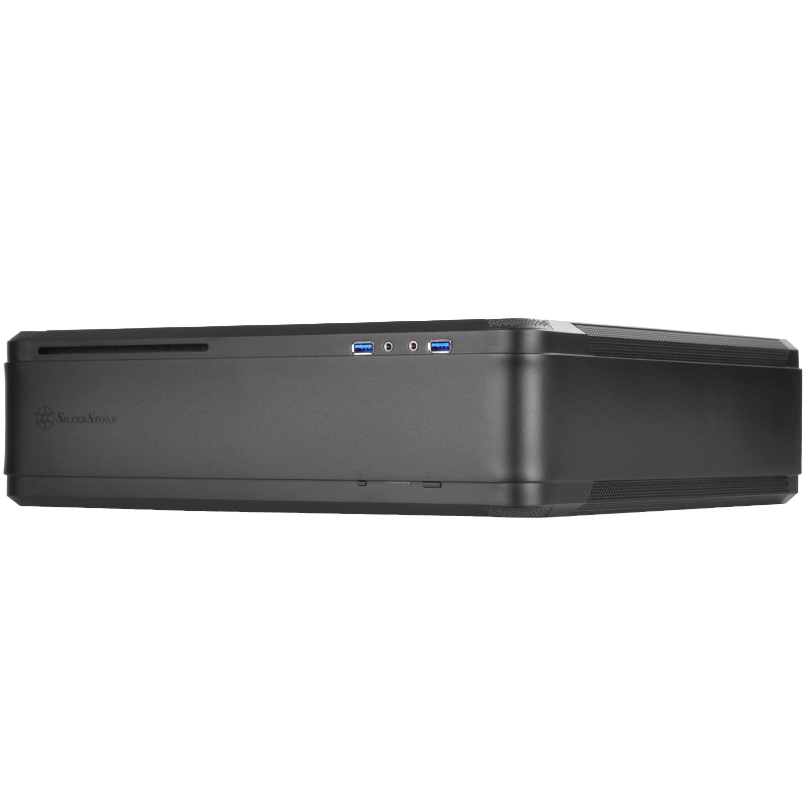 SilverStone SST-FTZ01B Black Mini-ITX Gaming PC Case - Compact High Performance Fortress Design for Small Form Factor Builds | Perfect for Home Theater PCs, LAN Parties & Space-Saving Gaming Setups