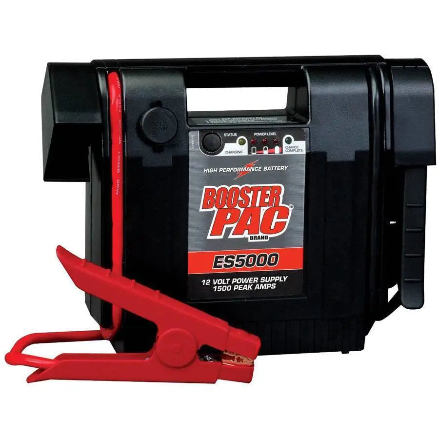 Clore Booster Pac 1500 Peak Amp 12V Jump Starter - Portable Car Battery Charger for Emergency Vehicle Jump Start - Perfect for Cars, Trucks, SUVs and Motorcycles