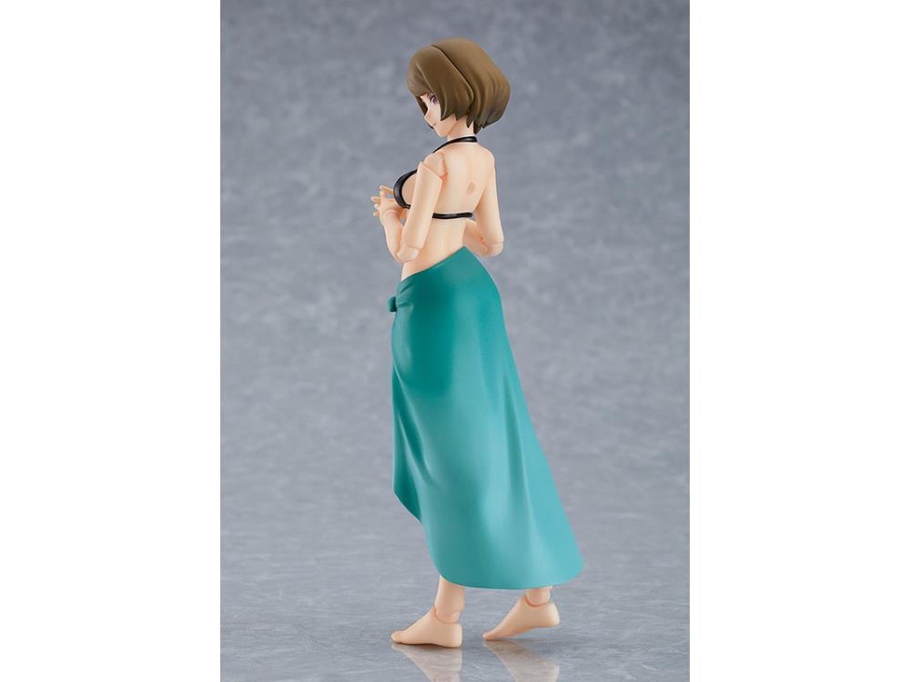 Figma #495 Chiaki Female Swimsuit Body Action Figure - Anime Collectible for Display & Photography | Perfect for Cosplay, Gift Giving & Anime Fans Collection