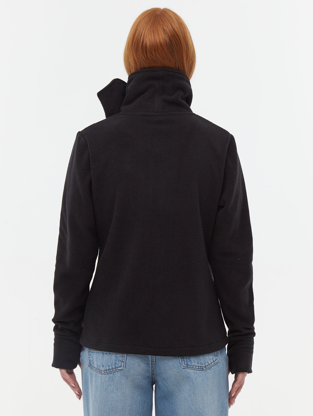 Finish Microfleece Funnel Neck Zip Up Jacket for Women - Warm Winter Pullover with Zipper - Perfect for Hiking, Camping & Outdoor Activities