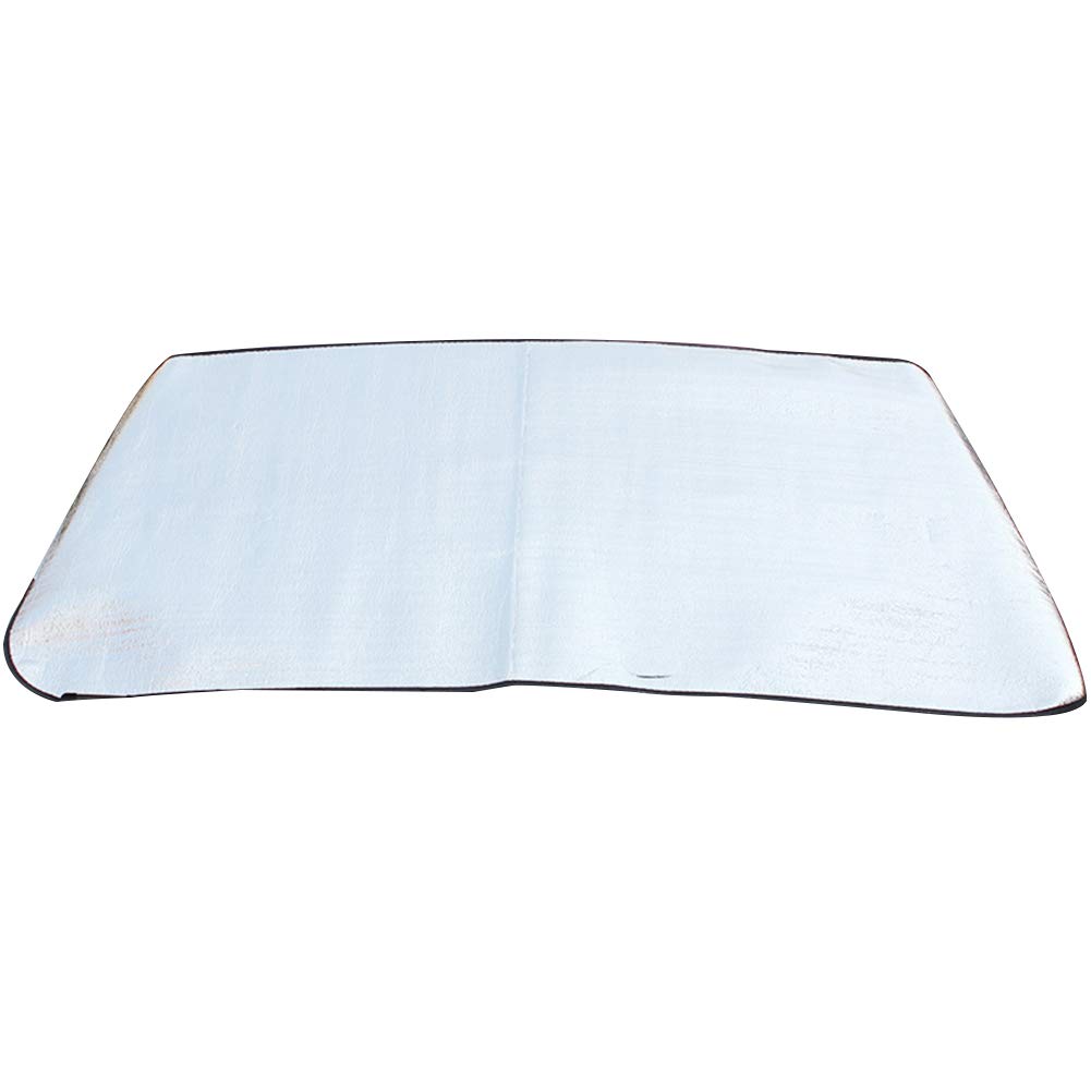 Premium Car Windshield Sun Shade - UV & Heat Protection for Cars - Anti Snow, Frost, Ice & Dust Shield - Silver Reflective External Car Accessories (Perfect for Summer Heat & Winter Protection)