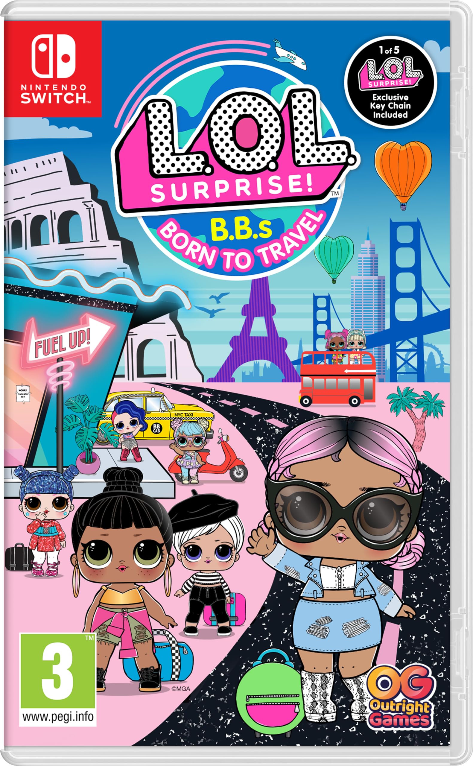 LOL Surprise! B.B.s Born to Travel Doll with 15+ Surprises - Fashion Doll Playset for Kids - Perfect for Travel, Birthday Gifts & Collectible Toys