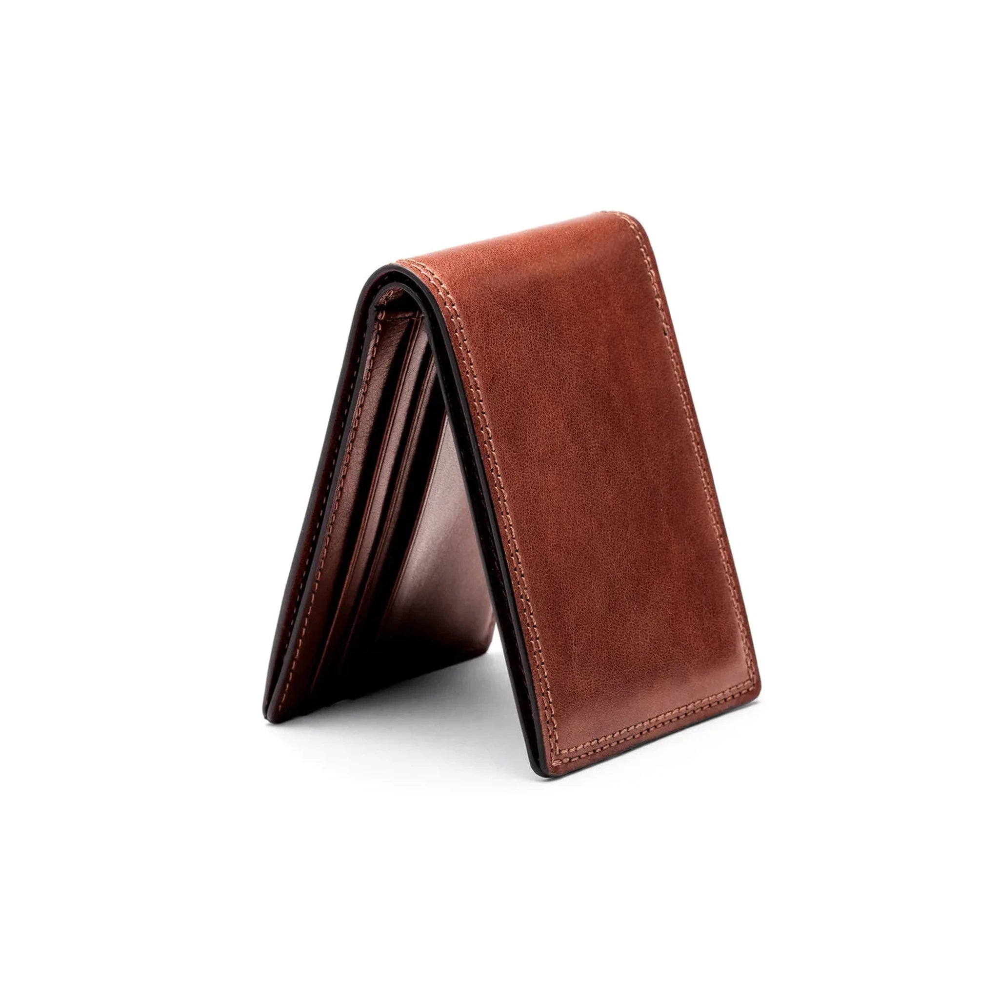 Bosca Dolce Genuine Leather Small Bifold Wallet for Men - Slim RFID Blocking Credit Card Holder & Cash Organizer (Perfect for Everyday Carry, Travel & Business)