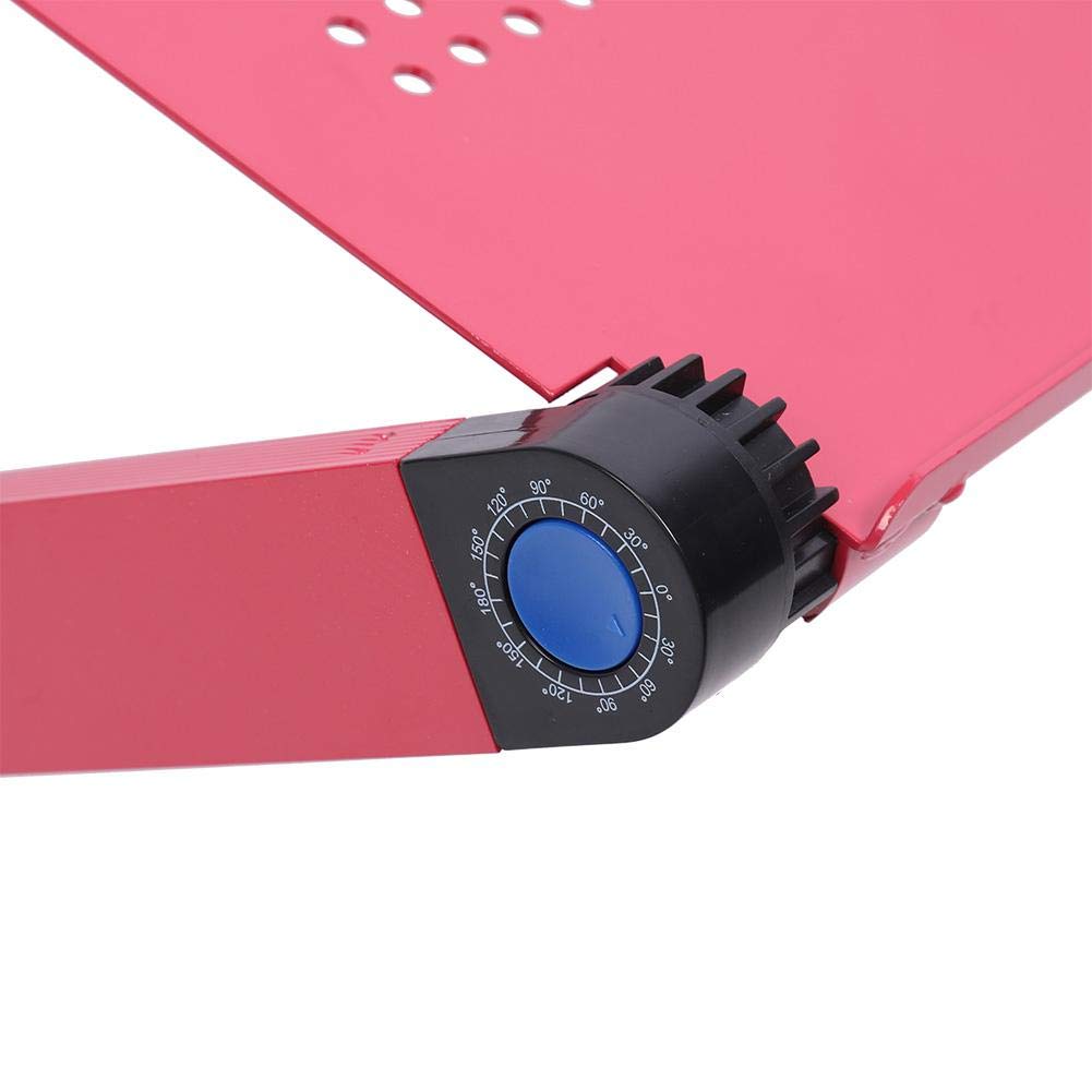 TOPINCN Aluminum Alloy Laptop Desk Stand - Adjustable Bed Table for Computer, Notebook & MacBook (Rose Gold) | Perfect for Home Office, Bedroom & Dorm Room Use