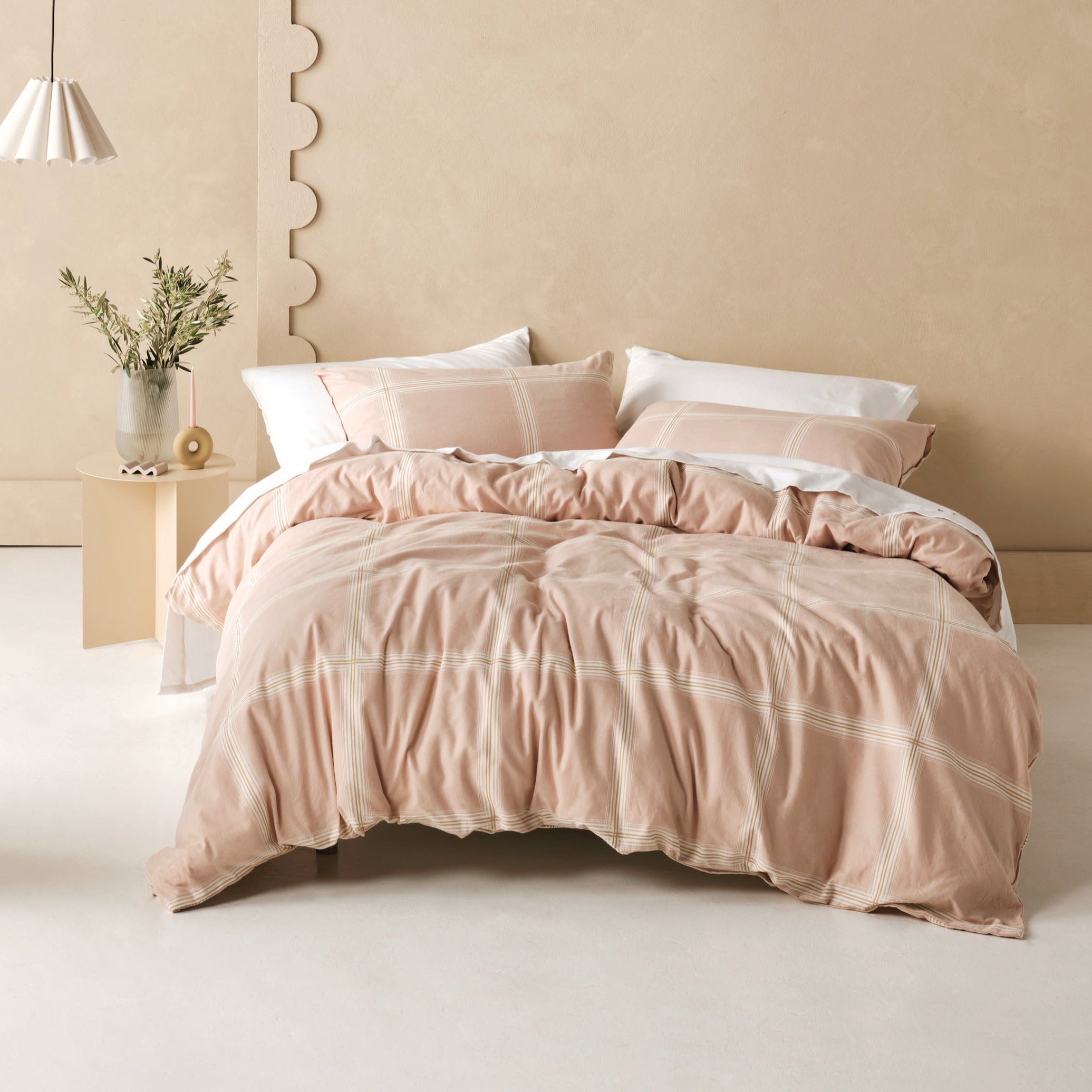 Linen House Convent Flannelette Quilt Cover Set - Soft & Cozy Bedding for Winter Nights - Perfect for Master Bedroom, Guest Room & Dormitory