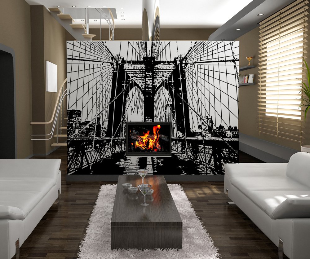 Brooklyn Bridge Vinyl Wall Decal Sticker - Removable Home Decor for Living Room, Bedroom & Office - OS_AA549s