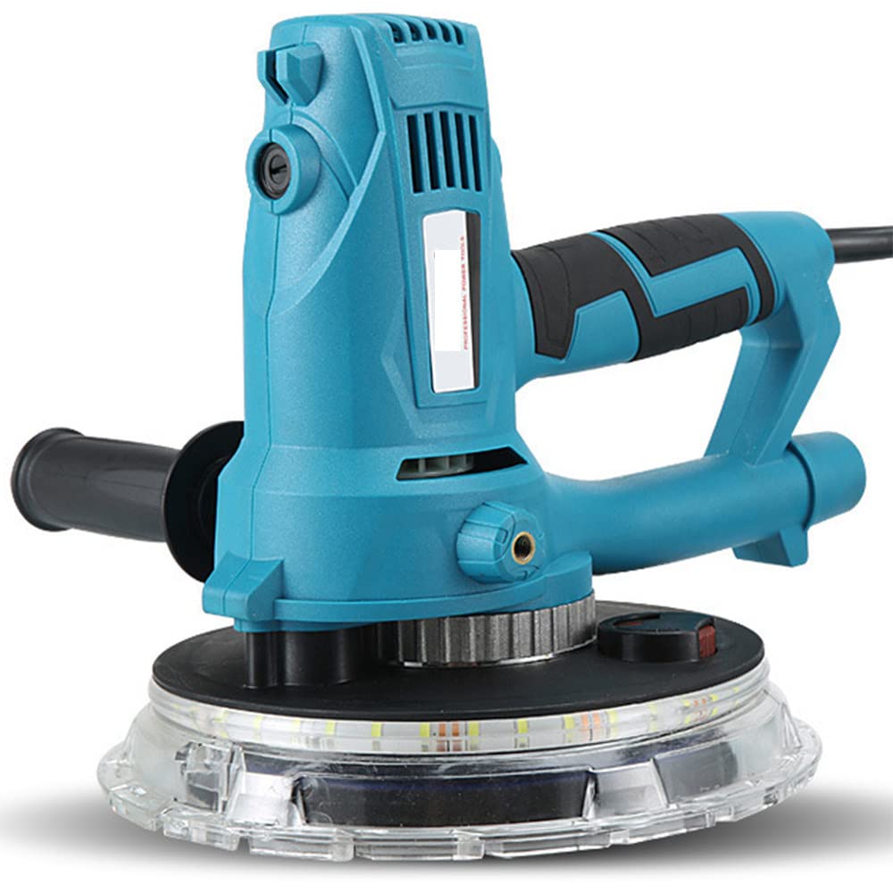 1800W Electric Drywall Sander with LED Lights & Dust-Free Vacuum System - Adjustable Speed 1000-2100RPM, Foldable Design, Includes 50 Sandpapers - Perfect for Wall Repair, Home Renovation, and Professional Construction Projects