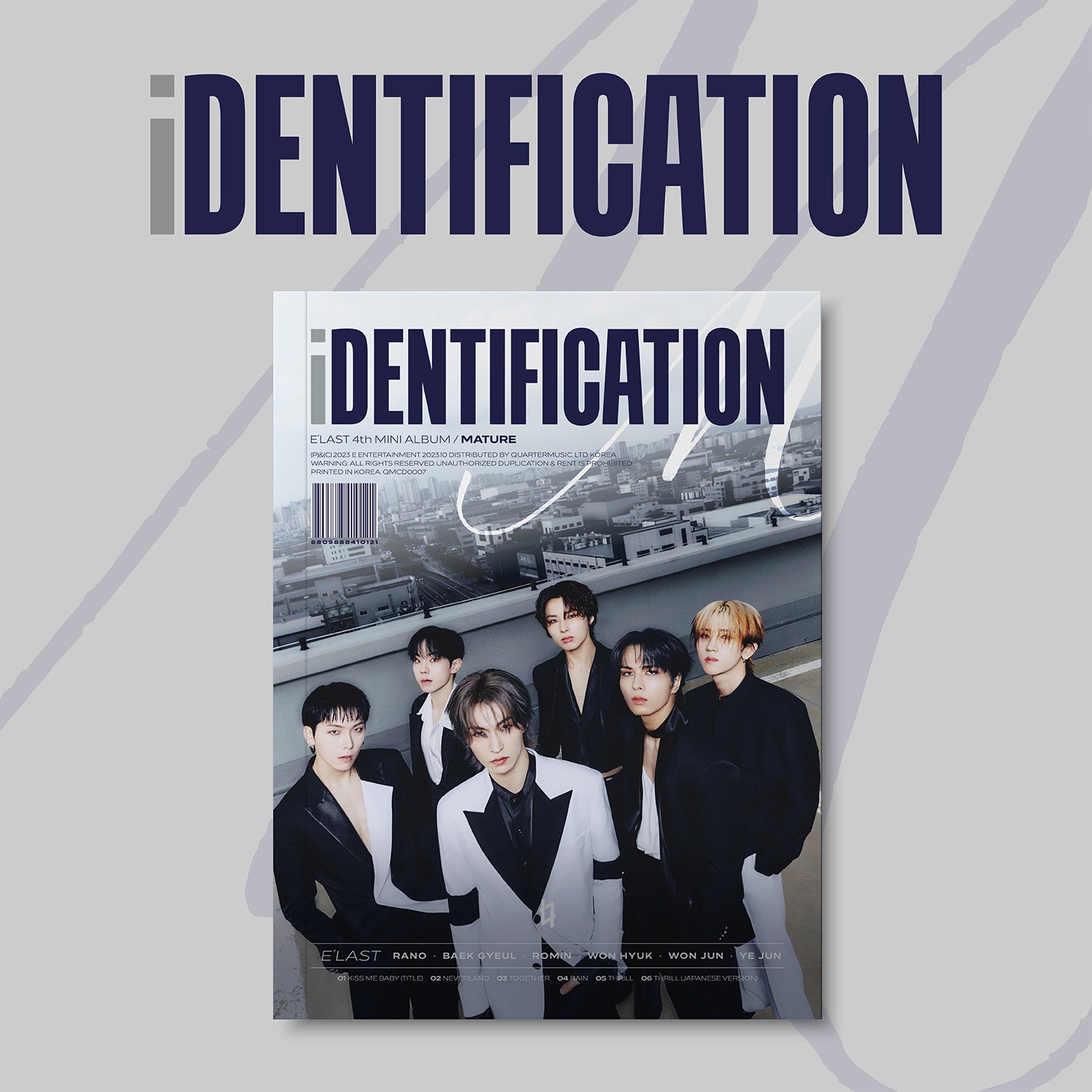 E'LAST 4th Mini Album 'IDENTIFICATION' - K-Pop CD with Photobook & Poster - Perfect for K-Pop Fans and Music Collectors