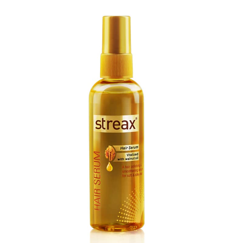 Streax Walnut Serum 200ml + Ultralights Mocha Brown Hair Color - Pack of 2 (3 Items Set) for Smooth, Shiny Hair & Natural Brown Highlights - Perfect for Home Hair Care & Styling