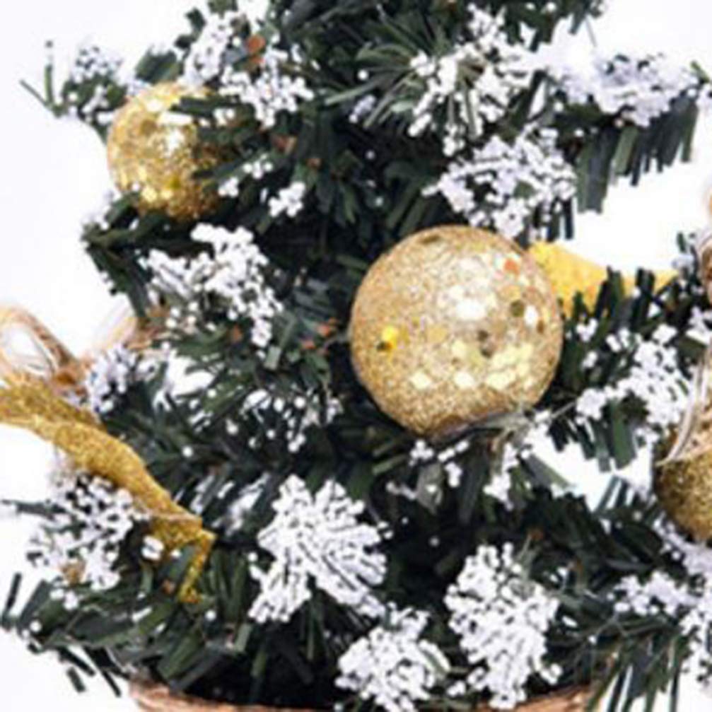 VOSAREA 2-Pack Mini Artificial Pine Christmas Trees - Xmas Table Decor, Wedding Centerpiece, Holiday Ornaments for Festive Home & Party Decorations | Perfect for Christmas Tablescapes, Wedding Receptions, and Seasonal Home Styling