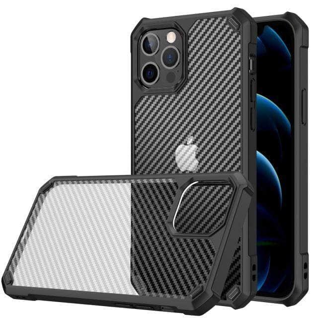 iPhone 13 Mini Shockproof Case with Airbag Technology & Carbon Fiber Design - Perfect for Outdoor Adventures and Daily Protection