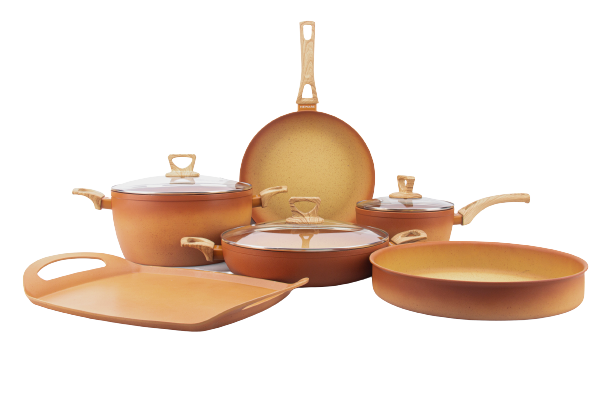 Premium 9-Piece Terracotta Cookware Set with Griddle - Authentic Clay Cooking Pots & Pans - Perfect for Stovetop, Oven & Outdoor Cooking - Ideal for Mexican, Italian & Mediterranean Cuisine