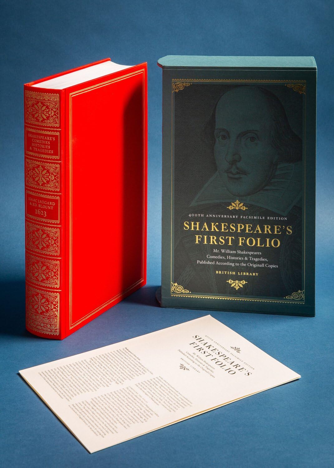 Shakespeare's First Folio 400th Anniversary Facsimile Edition - Mr. William Shakespeare's Comedies, Histories & Tragedies | Authentic Reproduction | Perfect for Literary Collectors, Theater Enthusiasts & Renaissance Studies