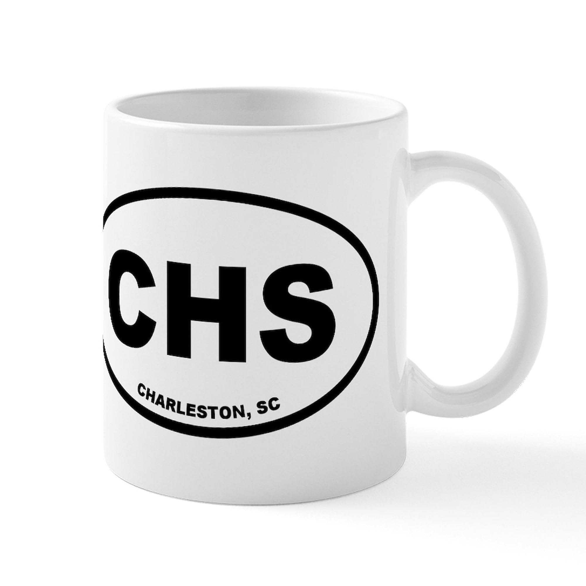 Charleston CHS 11 oz (325 ml) Ceramic Coffee Mug - Perfect for Hot & Cold Beverages, Office Use, Gift Giving & Travel