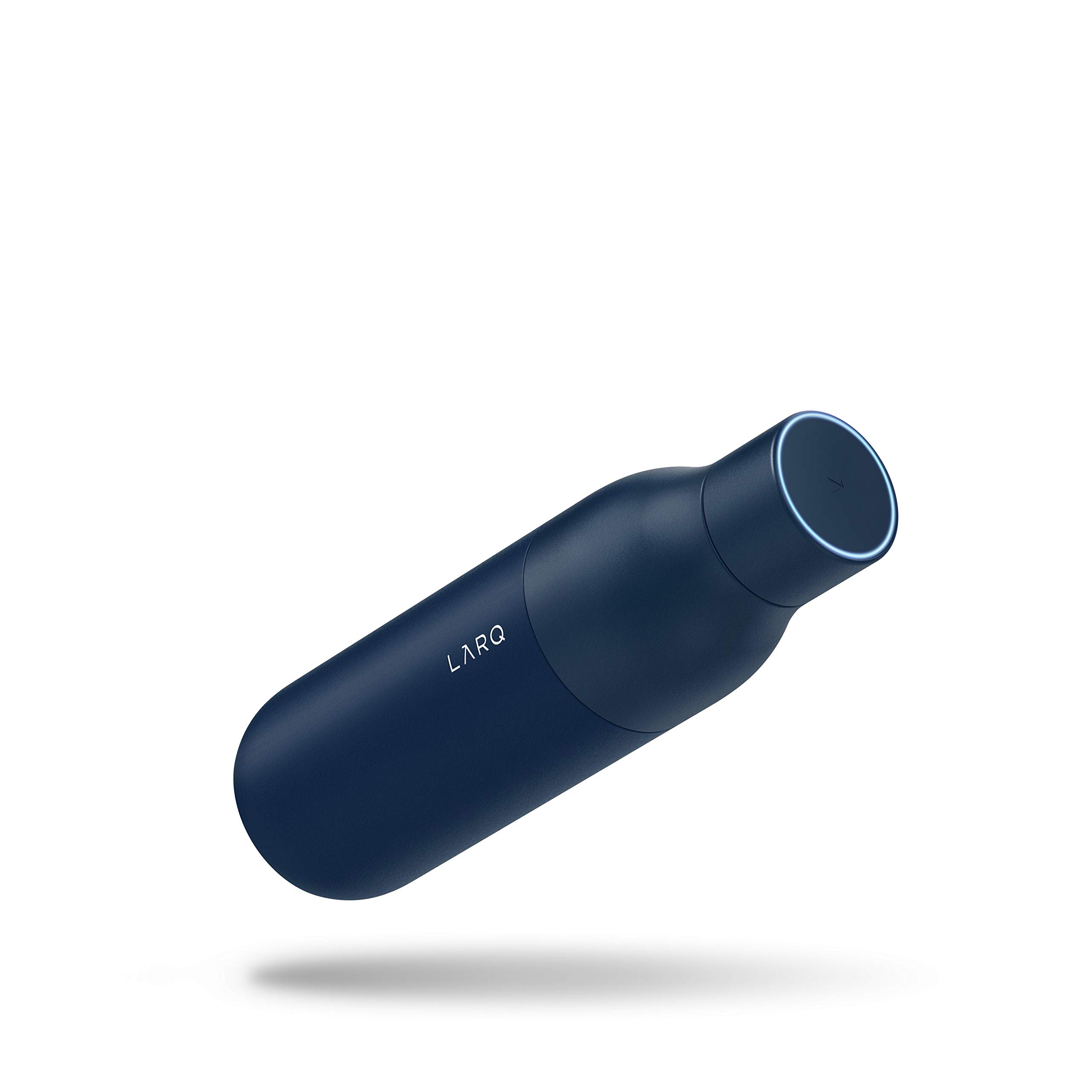LARQ PureVis 25 oz Self-Cleaning Insulated Stainless Steel Water Bottle with UV Water Purifier | Award-Winning Design, Reusable & Travel Friendly | Monaco Blue | Perfect for Hiking, Gym & Daily Hydration
