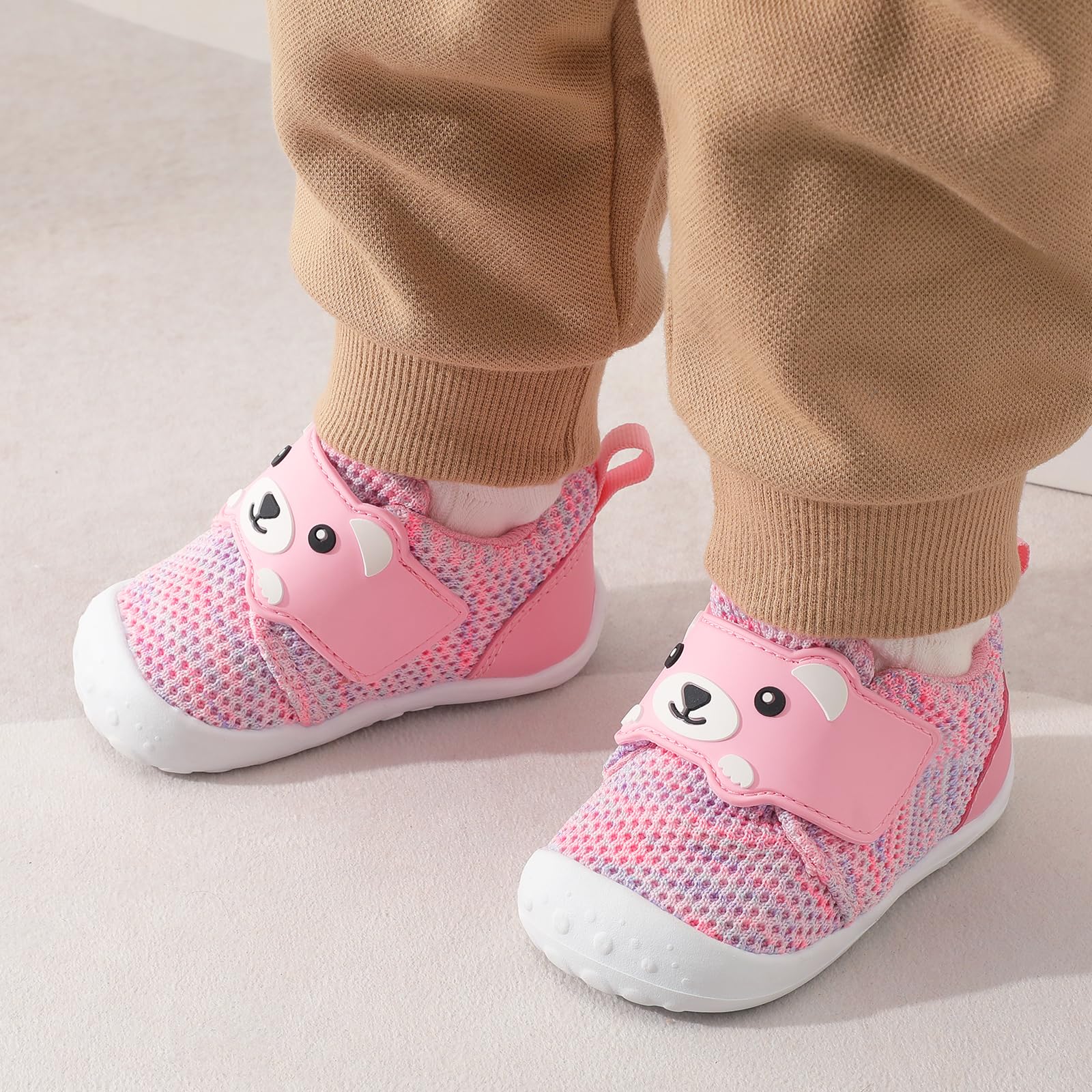**FEETCITY Baby Walking Shoes – Wide Toddler Sneakers for Boys & Girls | Breathable Barefoot Slip-On Shoes for Infants | Perfect for Indoor Play, Outdoor Walks & First Steps**