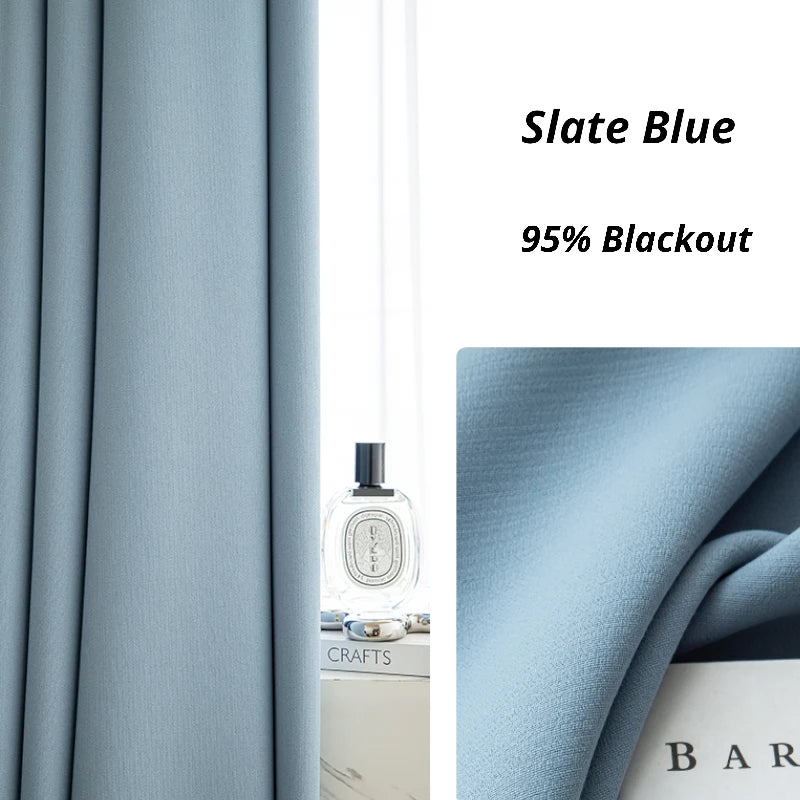 Premium Blackout Curtains - 100% Cotton Linen Blend, Anti-Bacterial & Custom Size for Bedroom, Living Room & Nursery - Light Blocking Thermal Insulated Window Treatment for Better Sleep & Privacy