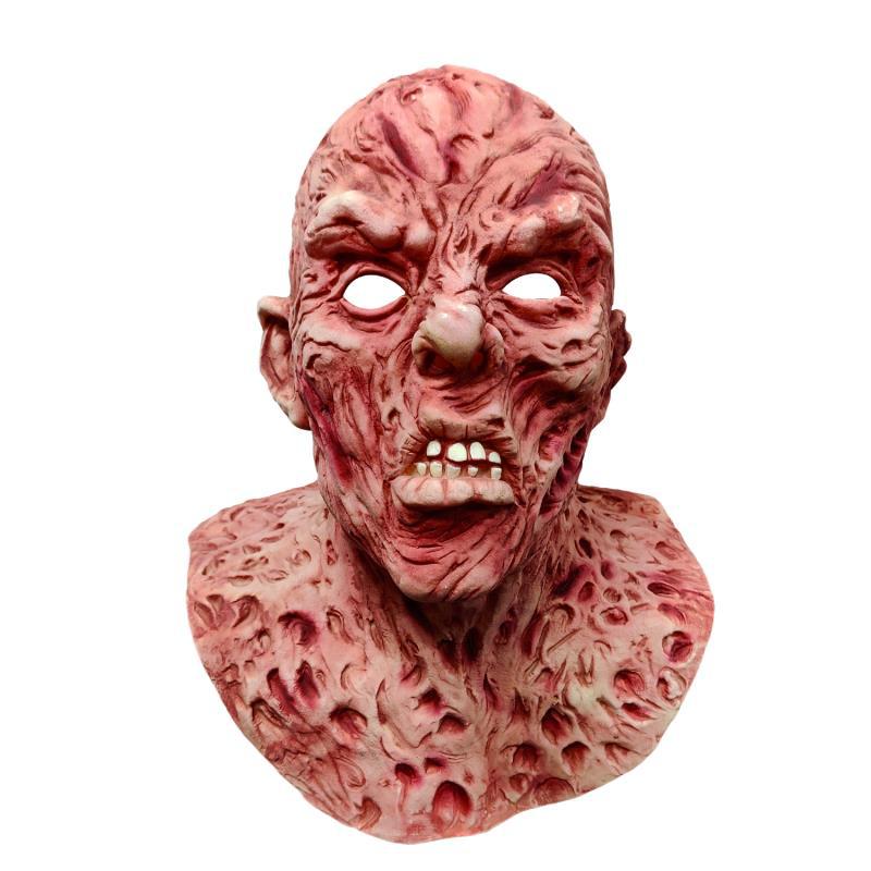 Scary Freddy Halloween Mask - Horror Cosplay Costume Accessory for Halloween Parties & Haunted Houses