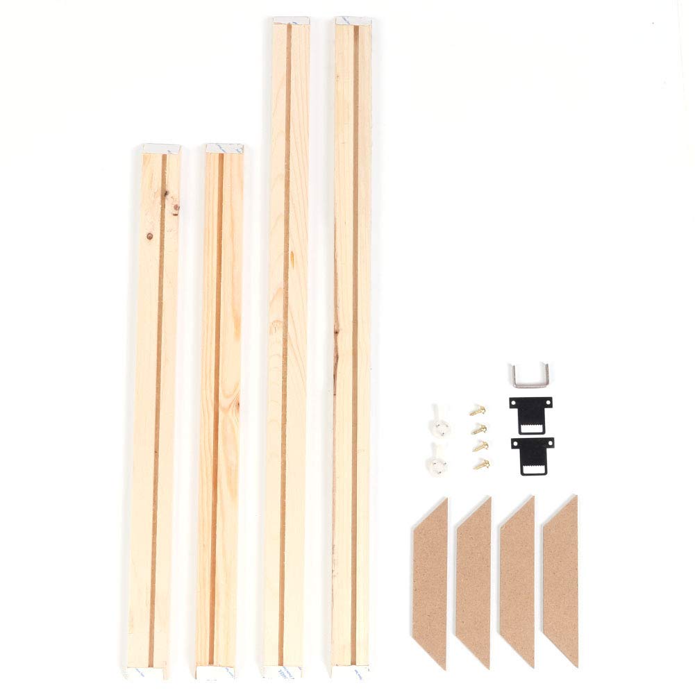 DIY Solid Wood Canvas Frame Kit for Oil Painting & Wall Art - Wooden Stretcher Bars for Paintings, Posters & Canvases - 15.75x19.69 Inch Photo Poster Frames with Installation Accessories - Perfect for Home Decor, Gallery Display & Artist Studios