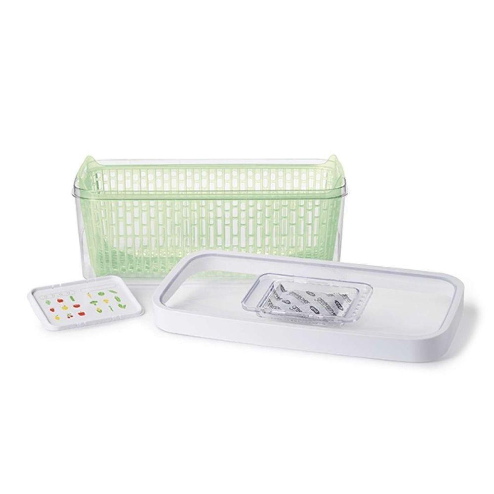 OXO 4.7L/5Qt GreenSaver Produce Keeper - Fresh Fruit & Vegetable Storage Container for Refrigerator - Extends Shelf Life of Berries, Lettuce & Herbs