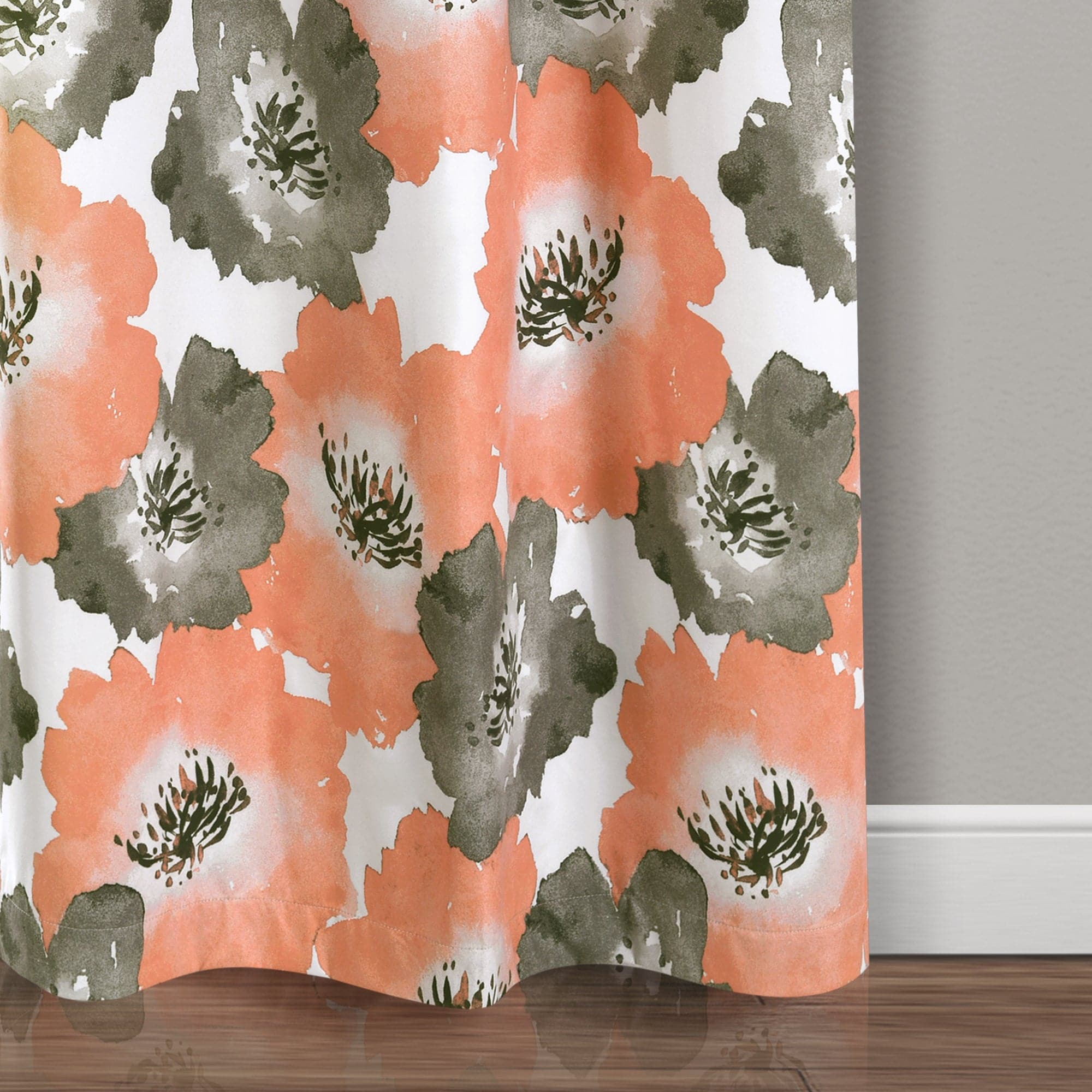 Julie Floral Insulated Blackout Curtains - Thermal Grommet Window Panels for Bedroom & Living Room - Energy Efficient, Noise Reducing, Light Blocking Drapes for Home Decor