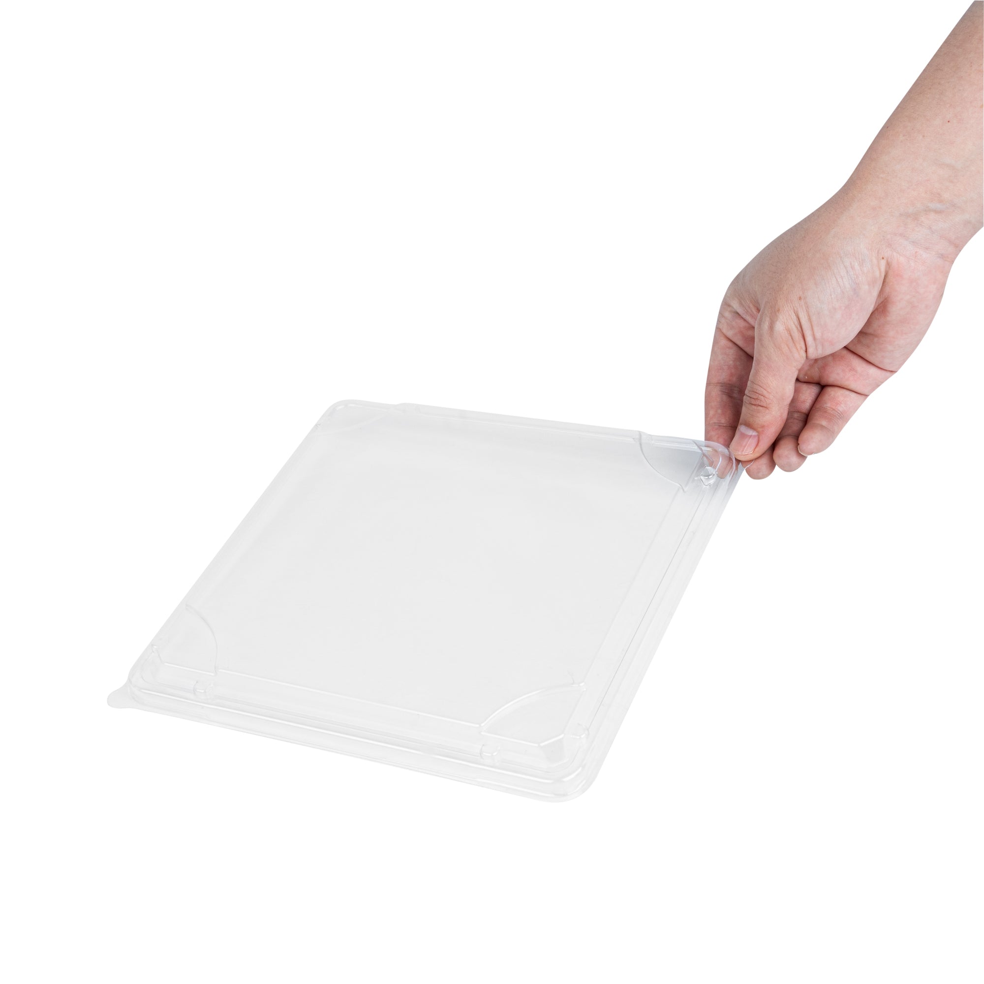 Bento Tek Square Clear Plastic Lids - 50 Pack for 17 oz Bento Boxes | Airtight Food Storage | Perfect for Meal Prep, School Lunches & Office Snacks