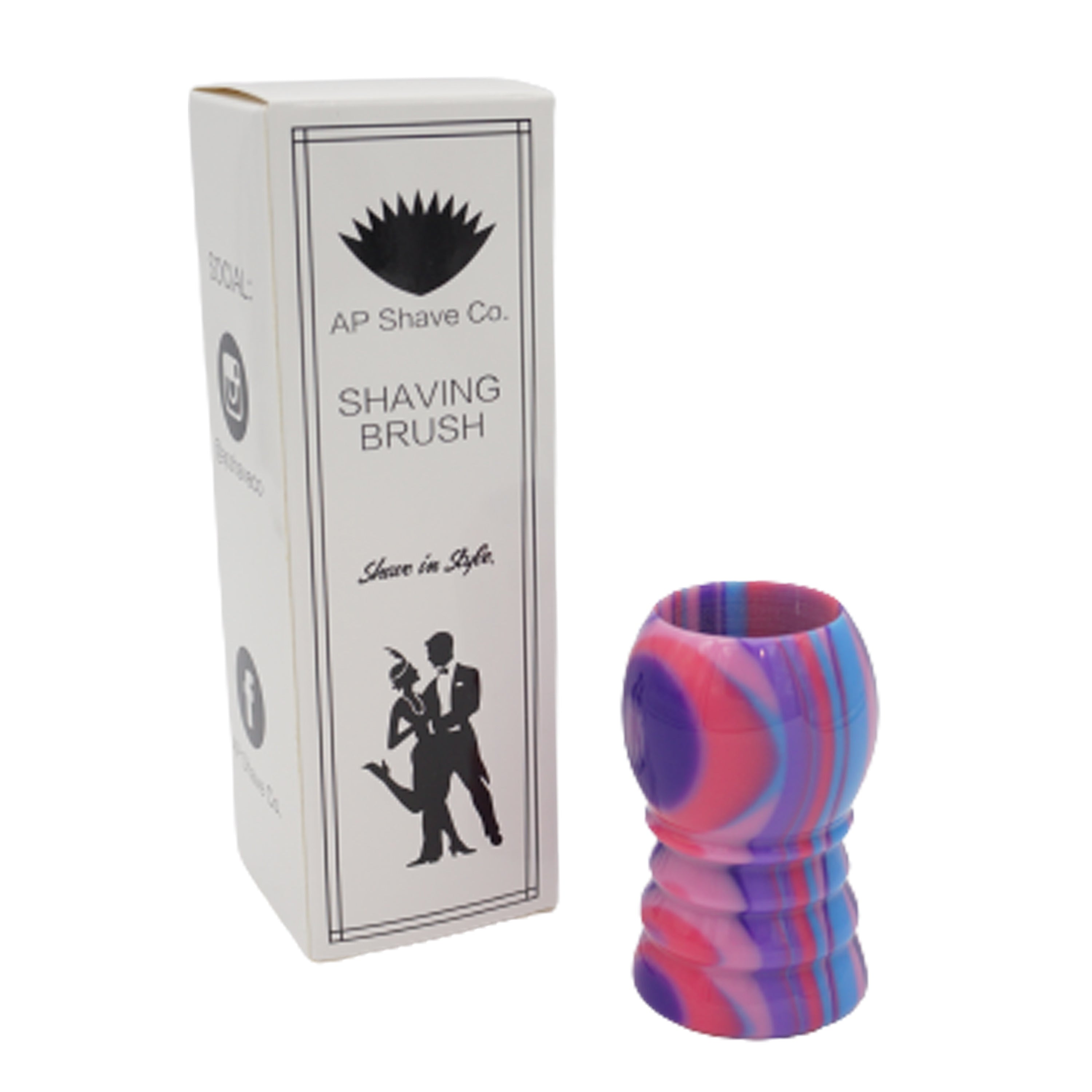 Premium Handmade Purple Haze Shaving Brush Handle - Compatible with 24mm & 26mm Knots - Perfect for Wet Shaving & Luxury Grooming Gifts for Men