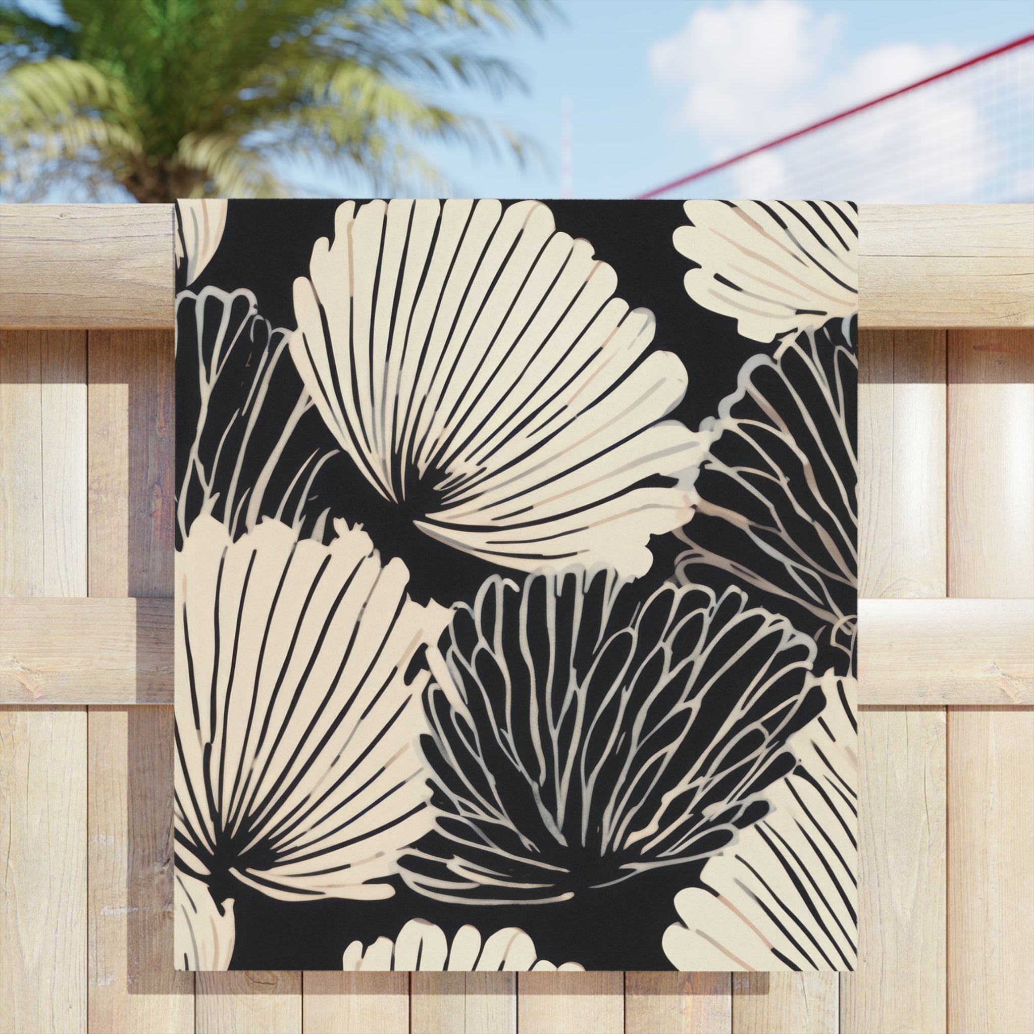 Premium Chick Black Beach Towel - Soft, Absorbent & Quick-Drying - Perfect for Pool, Beach, Vacation & Outdoor Activities