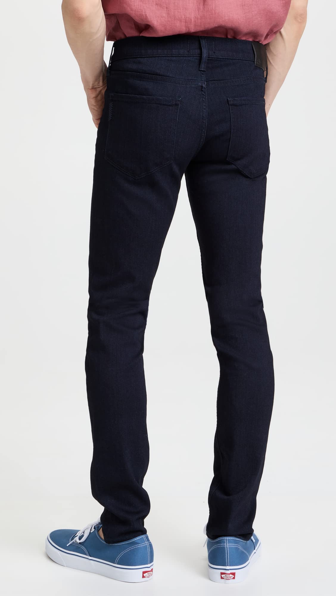 PAIGE Men's Croft Super Skinny Fit Jeans - Dark Wash Denim Pants for Slim Fit | Comfortable Stretch Denim for Casual Wear & Night Out