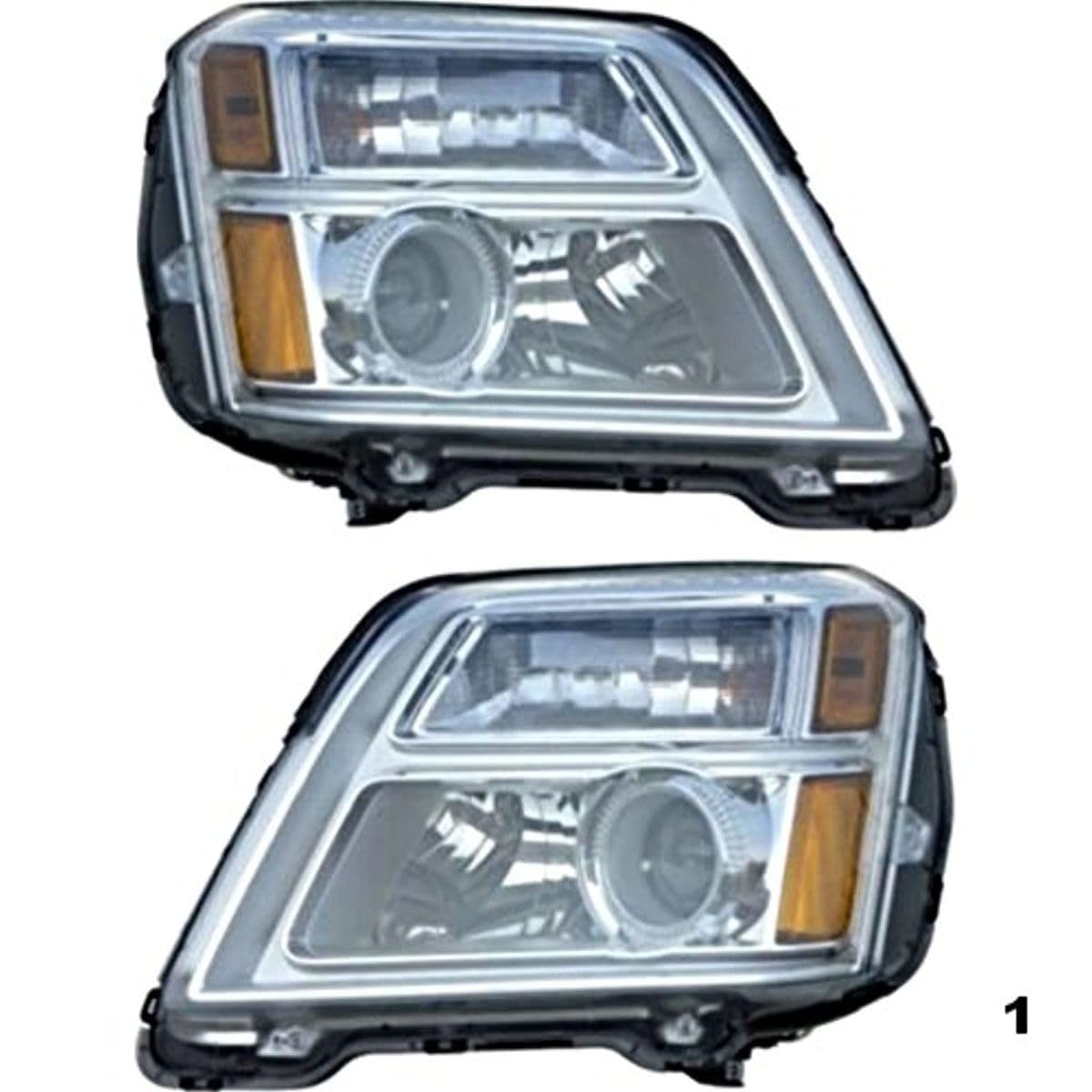 GM Terrain 10-13 Headlight Assembly Pair - Left & Right Headlights Replacement (Excludes 13 Terrain Denali) | Perfect for Night Driving & Off-Road Adventures