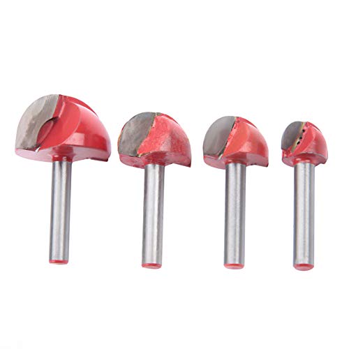 High Precision Round Bottom Milling Cutter - Industrial Grade CNC Router Bit with Fine Craftsmanship for Woodworking, Metal Cutting & Engraving | Perfect for DIY Projects, Cabinet Making & Professional Machining