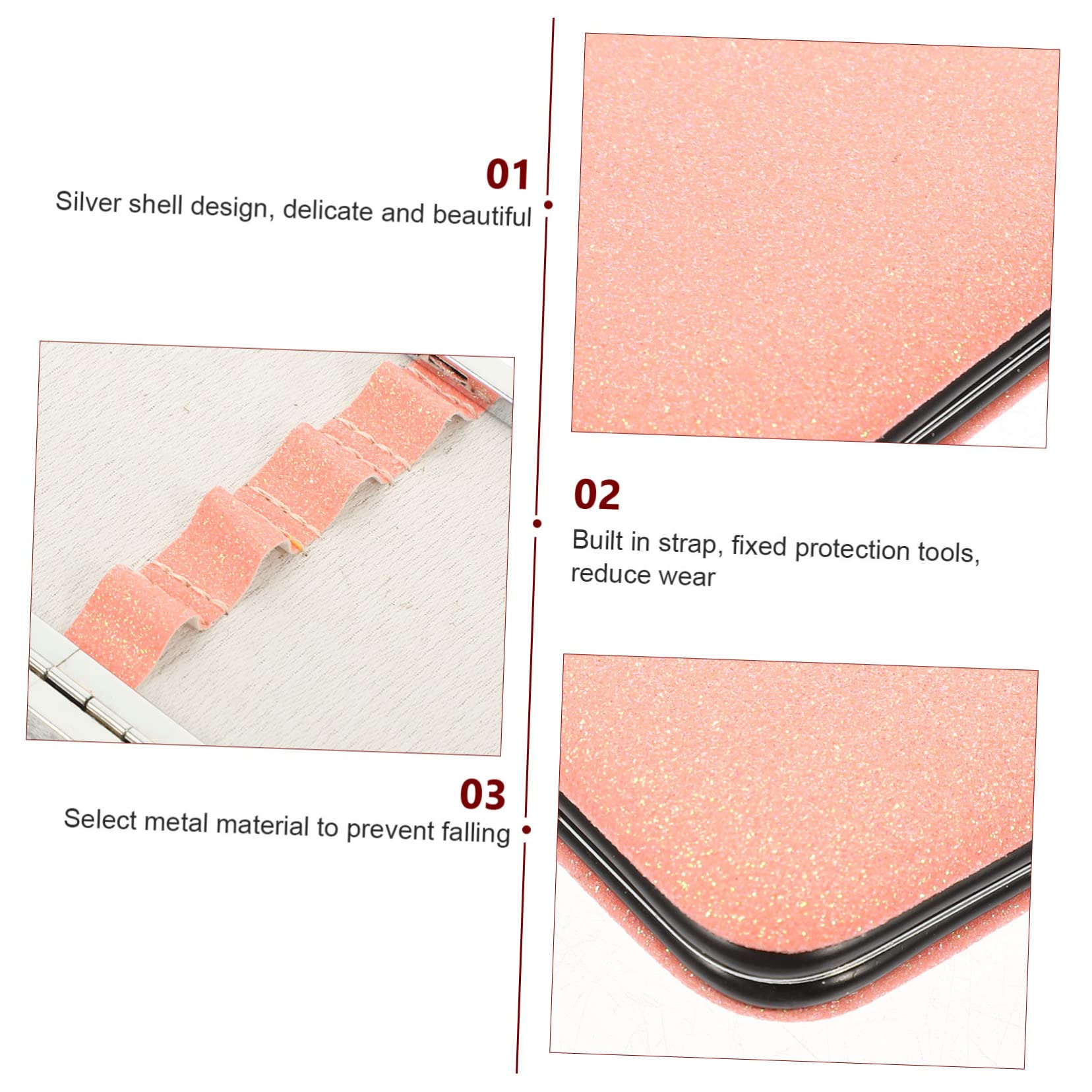 4-Piece Box Tweezers Set with Storage Bag - Professional Makeup Kit for Eyelash Extensions, Includes Lash Separator, Remover & Case - Perfect for Salon, Travel & Home Use (Pink)