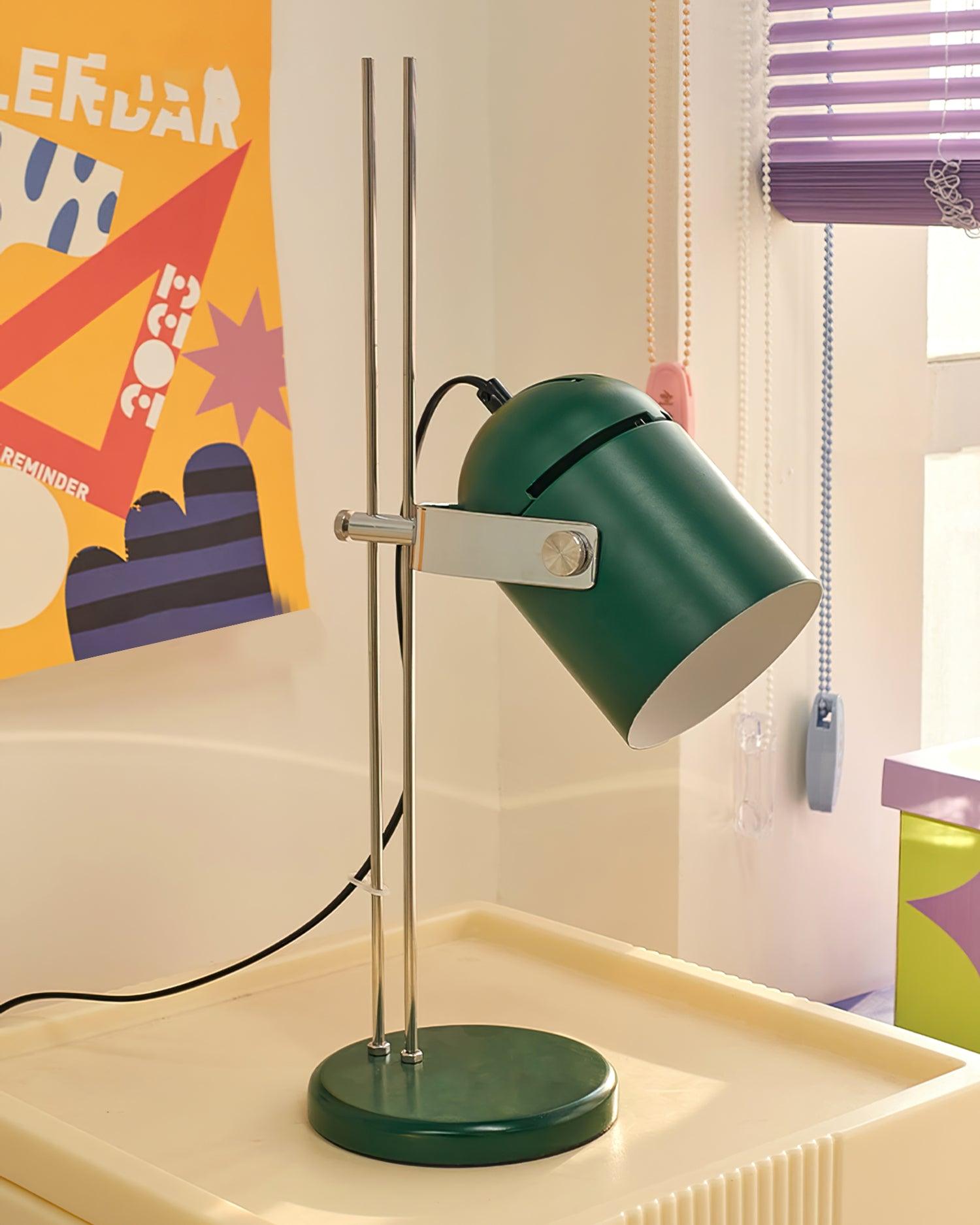 Adjustable Liftable Desk Lamp with Flexible Gooseneck - Perfect for Reading, Studying, and Office Work