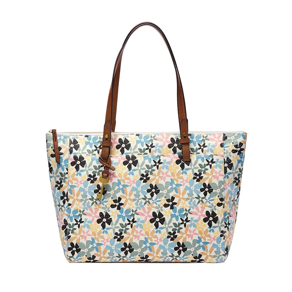 Fossil Rachel Tote Bag for Women - Genuine Leather Shoulder Bag with Spacious Interior, Perfect for Work, Travel & Everyday Use
