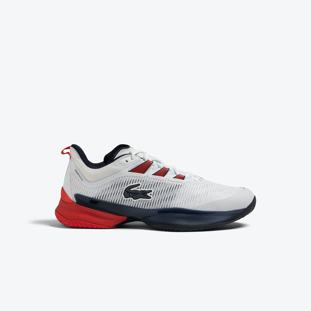 Lacoste AG LT23 Ultra Men's Tennis Shoes - White/Navy/Red | Lightweight & Durable Court Sneakers for Tennis, Casual Wear & Gym Training