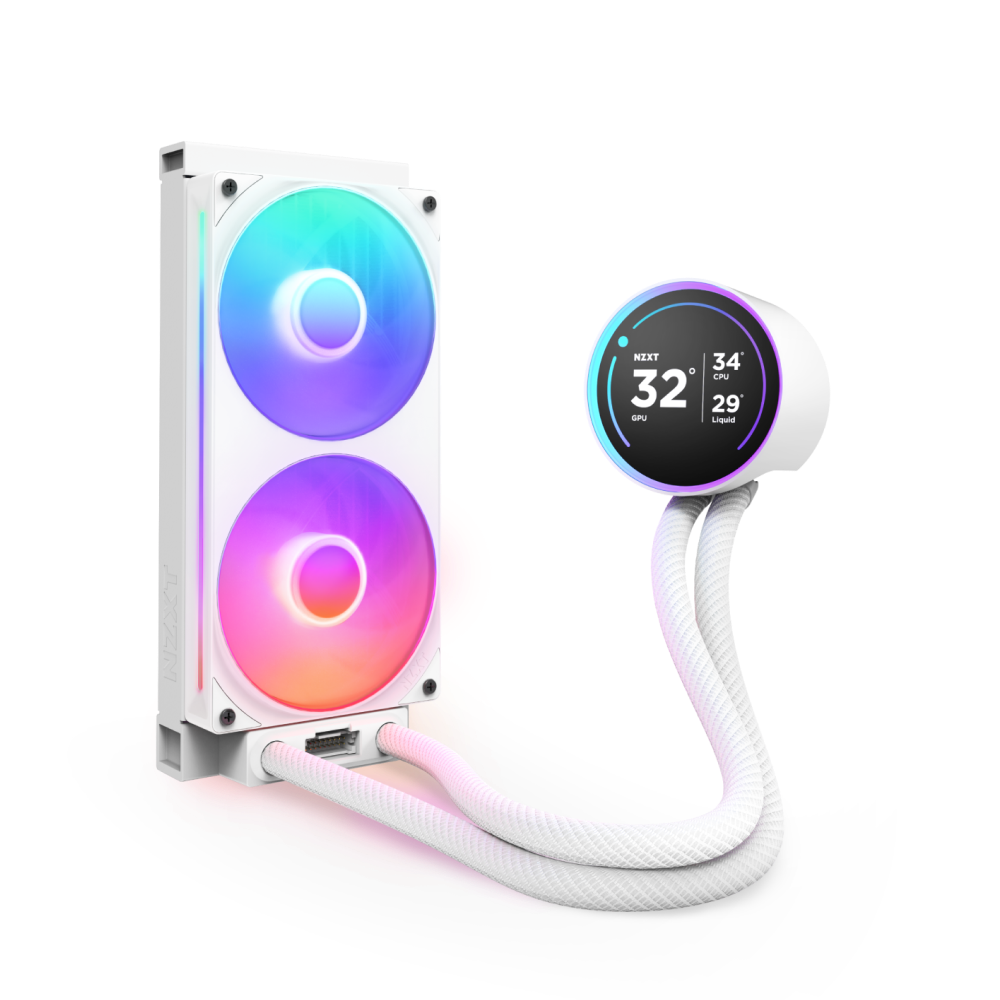 NZXT Kraken Elite 240 RGB V2 (2025) 240mm AIO Liquid CPU Cooler - High Performance RGB Water Cooling System for Gaming PCs & Workstations - Perfect for Overclocking & Silent Operation