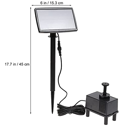 Solar Powered Submersible Water Pump for Garden, Pool, Pond, and Patio Decoration - 5M Cord - Ideal for Outdoor Water Features, Bird Baths, and Landscape Design