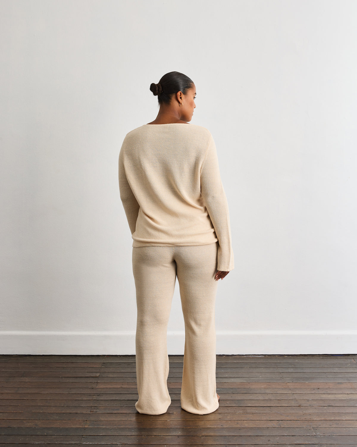 Veranda Linen Knit Sweater in Oatmeal - Soft Casual Pullover for Women | Perfect for Spring Layering & Coffee Dates