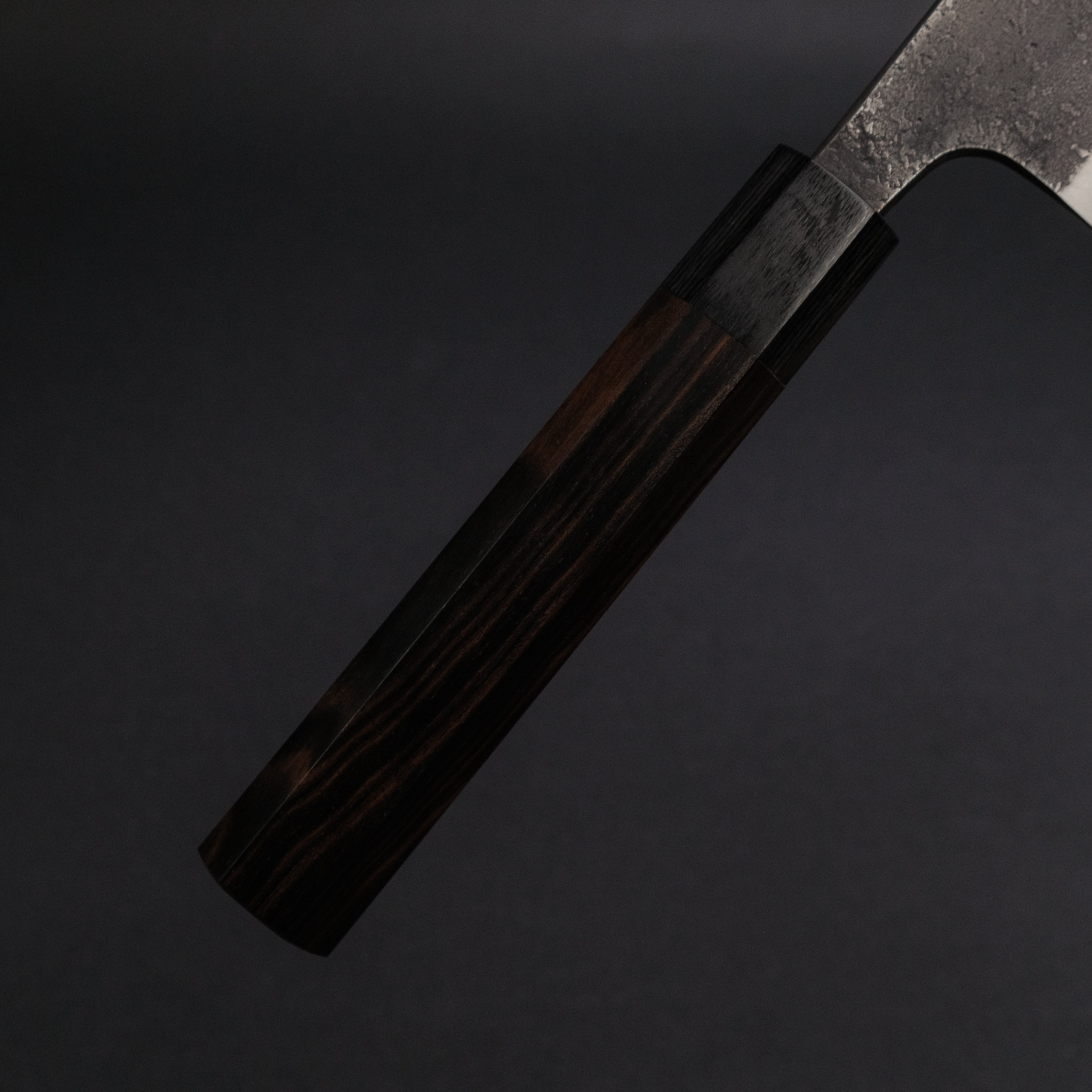 Akifusa Wakui Kurouchi Nashiji Blue #2 Kiritsuke Gyuto 240mm Japanese Chef Knife with Ebony Handle - Professional Kitchen Knife for Sushi, Meat, Vegetables - Discounted Sale