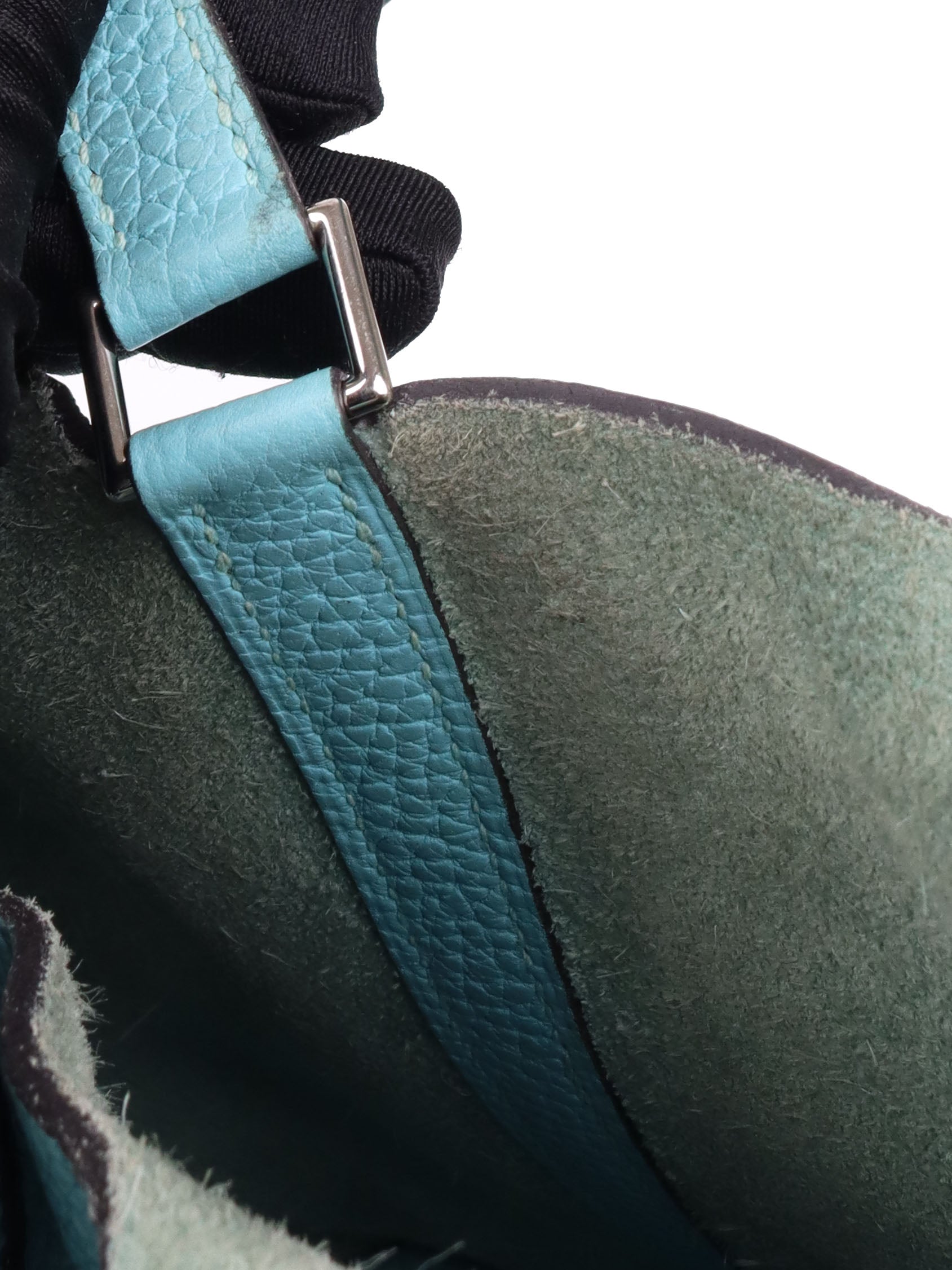 Authentic Hermes Picotin Lock 18 Bag - 3P Bleu Atoll with X Stamp & Palladium Hardware | Luxury Crossbody Tote for Women | Perfect for Everyday Use, Shopping & Travel