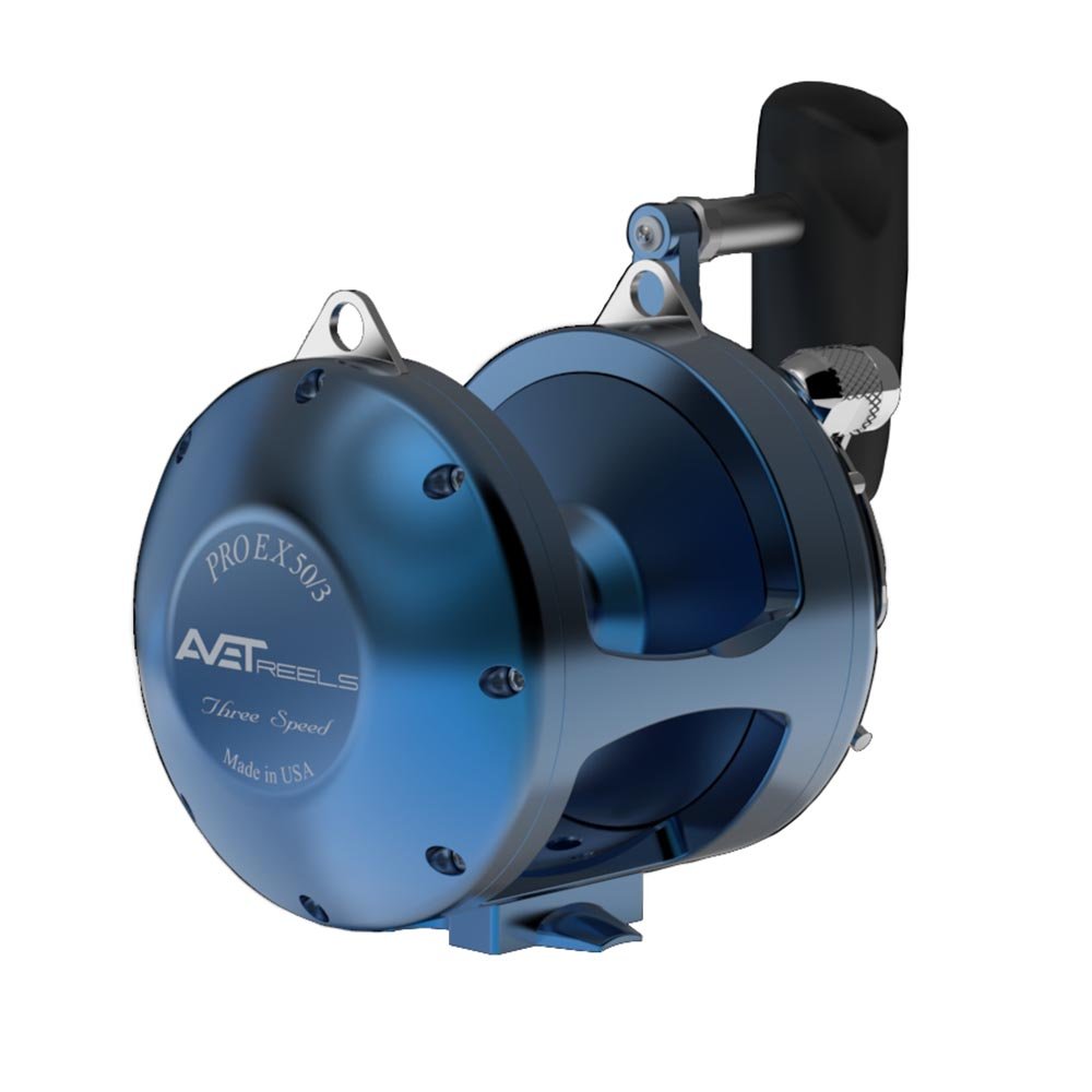 Avet Pro EX 50/3 Three Speed Fishing Reel - Saltwater Offshore Big Game Fishing Reel for Tuna, Marlin & Swordfish - Heavy Duty Deep Sea Fishing Gear