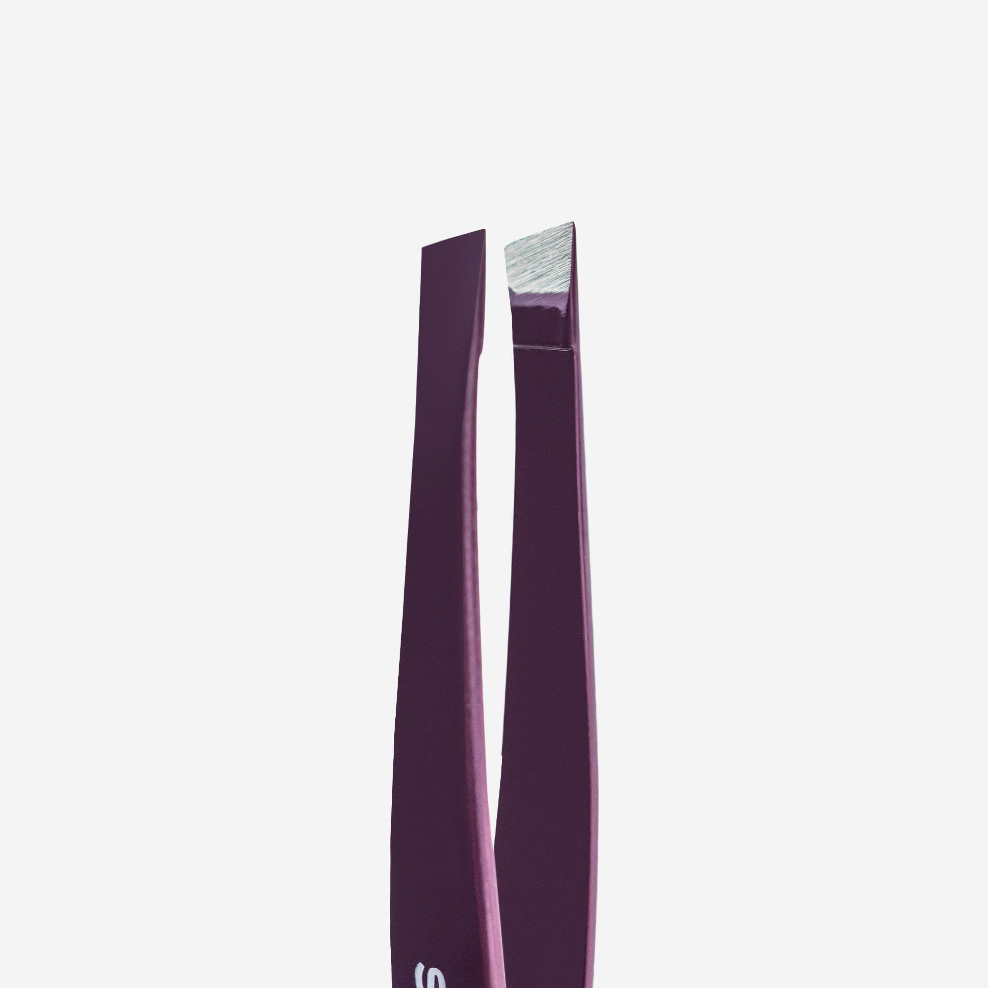 Staleks Expert 11 Wide Slant Eyebrow Tweezers - Violet | Precision Grooming for Perfect Brows at Home or Salon