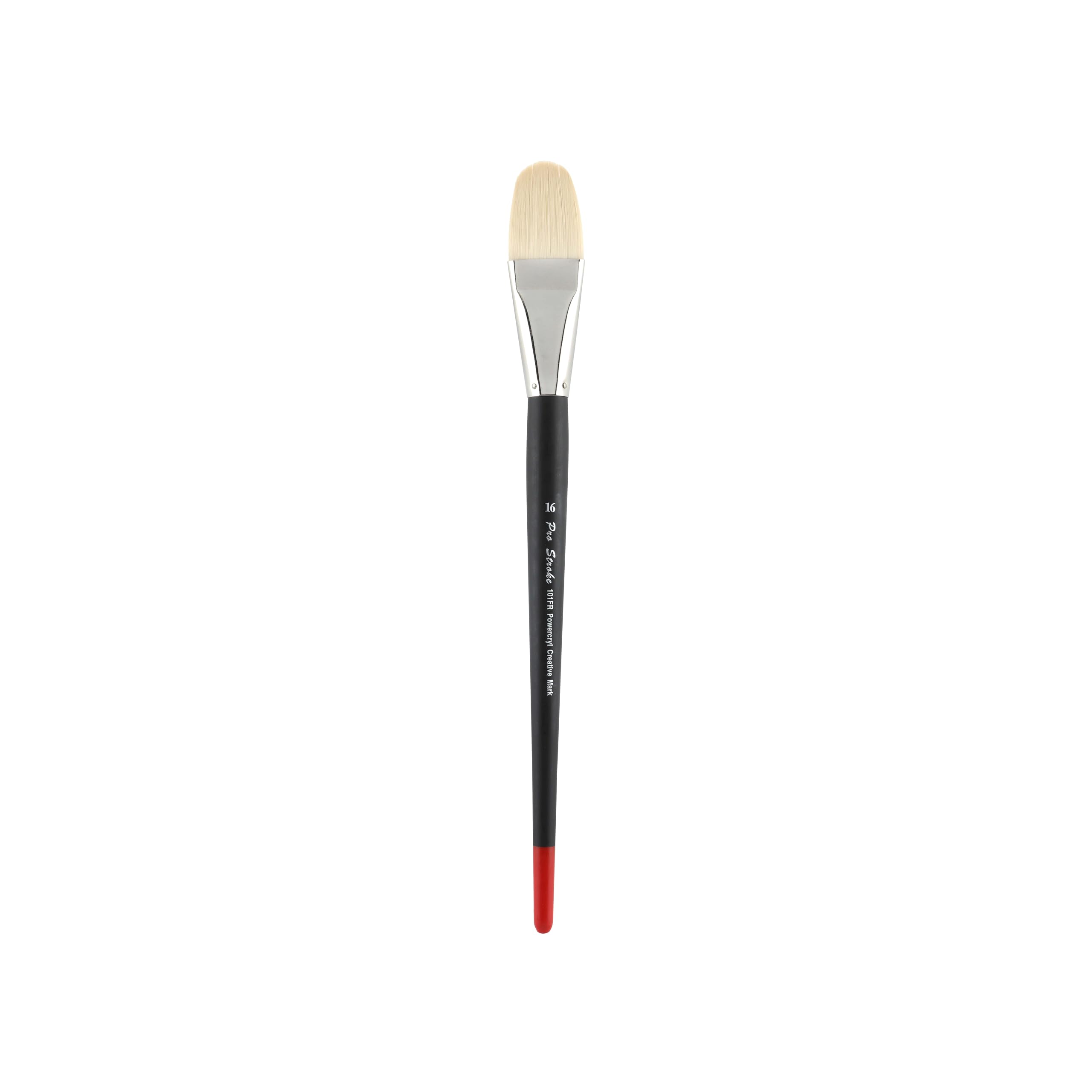 Creative Mark Powercryl Ultimate Acrylic Paint Brushes - Filbert #16 | Professional Artist Paint Brushes with 3 Synthetic Hair Diameters | Perfect for Heavy Acrylics & Water-Soluble Oils | Ideal for Canvas Painting, Wall Art & DIY Projects