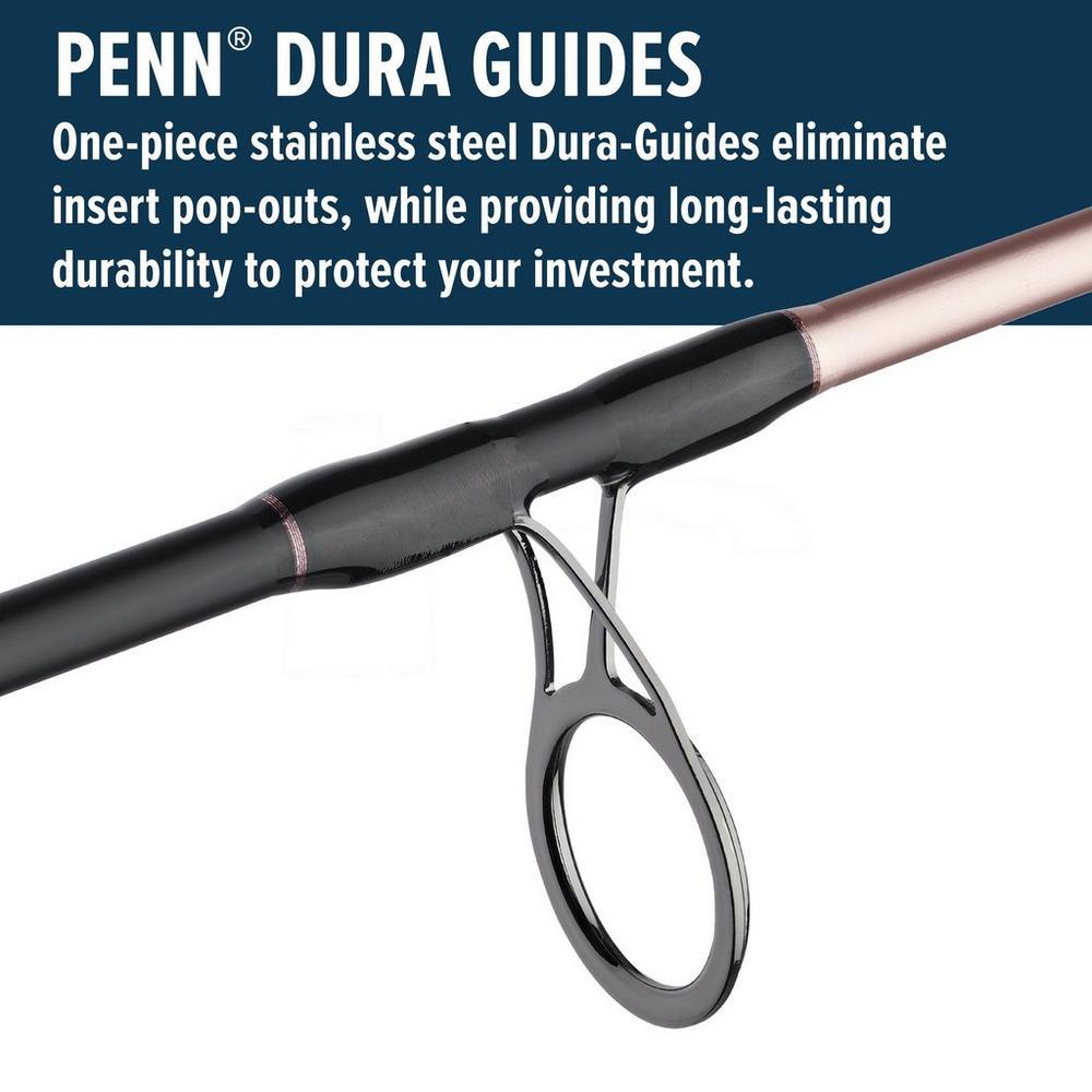 Penn Passion II Spinning Fishing Rod and Reel Combo - Lightweight Graphite Freshwater/Saltwater Fishing Gear for Bass, Trout, and Walleye - Perfect for Shore Fishing, Boat Angling, and Kayak Adventures